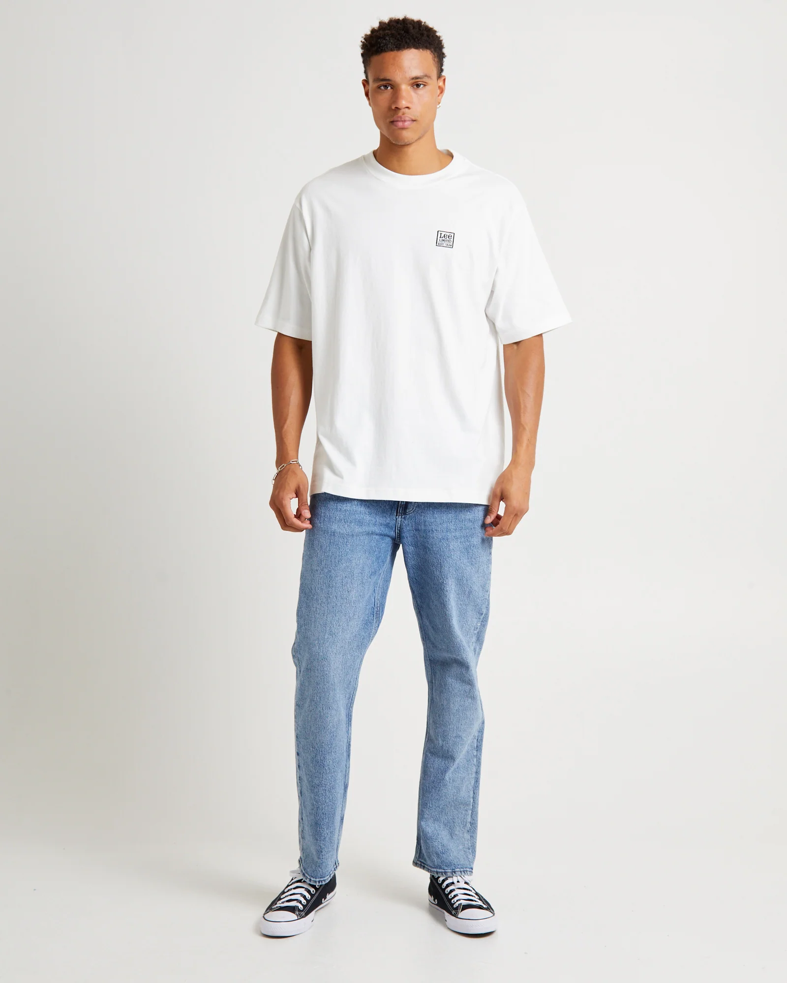 Lee Limited Baggy T-Shirt Vintage White - Image 3