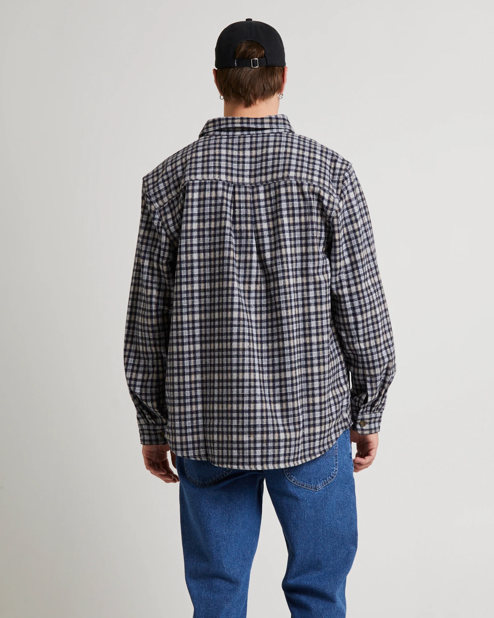 Lee Worker Long Sleeve Shirt Brown Check - Image 2