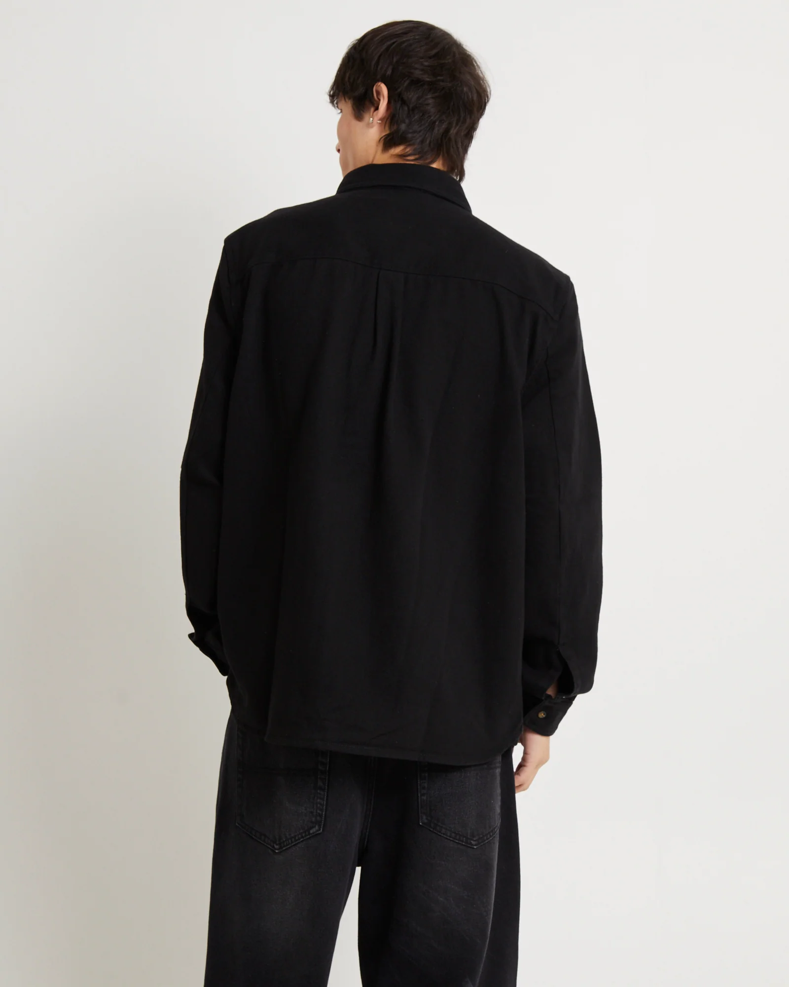 Lee Worker Longsleeve Shirt Black Contrast - Image 2