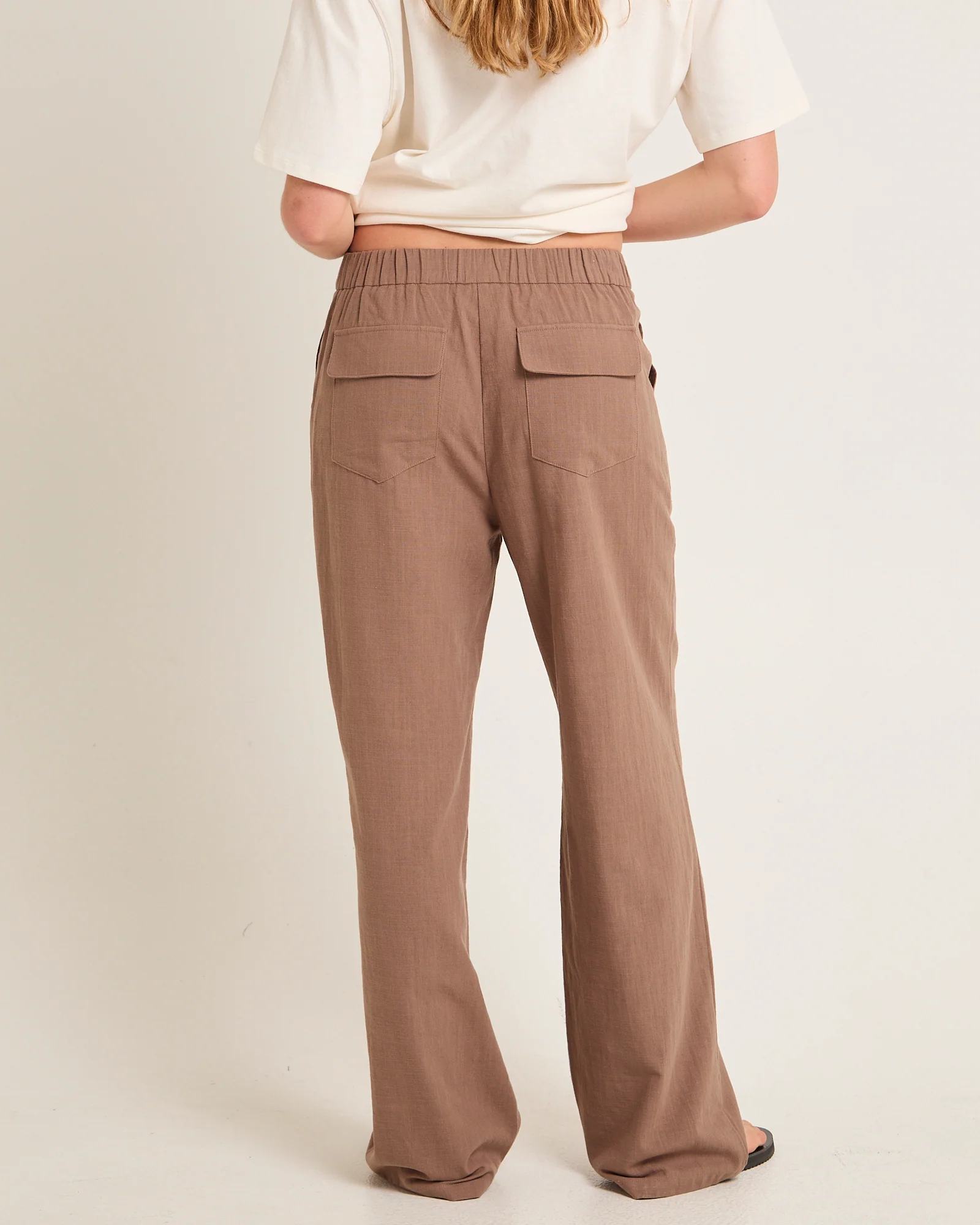 Lenny Linen Patch Pocket Pants - Image 2