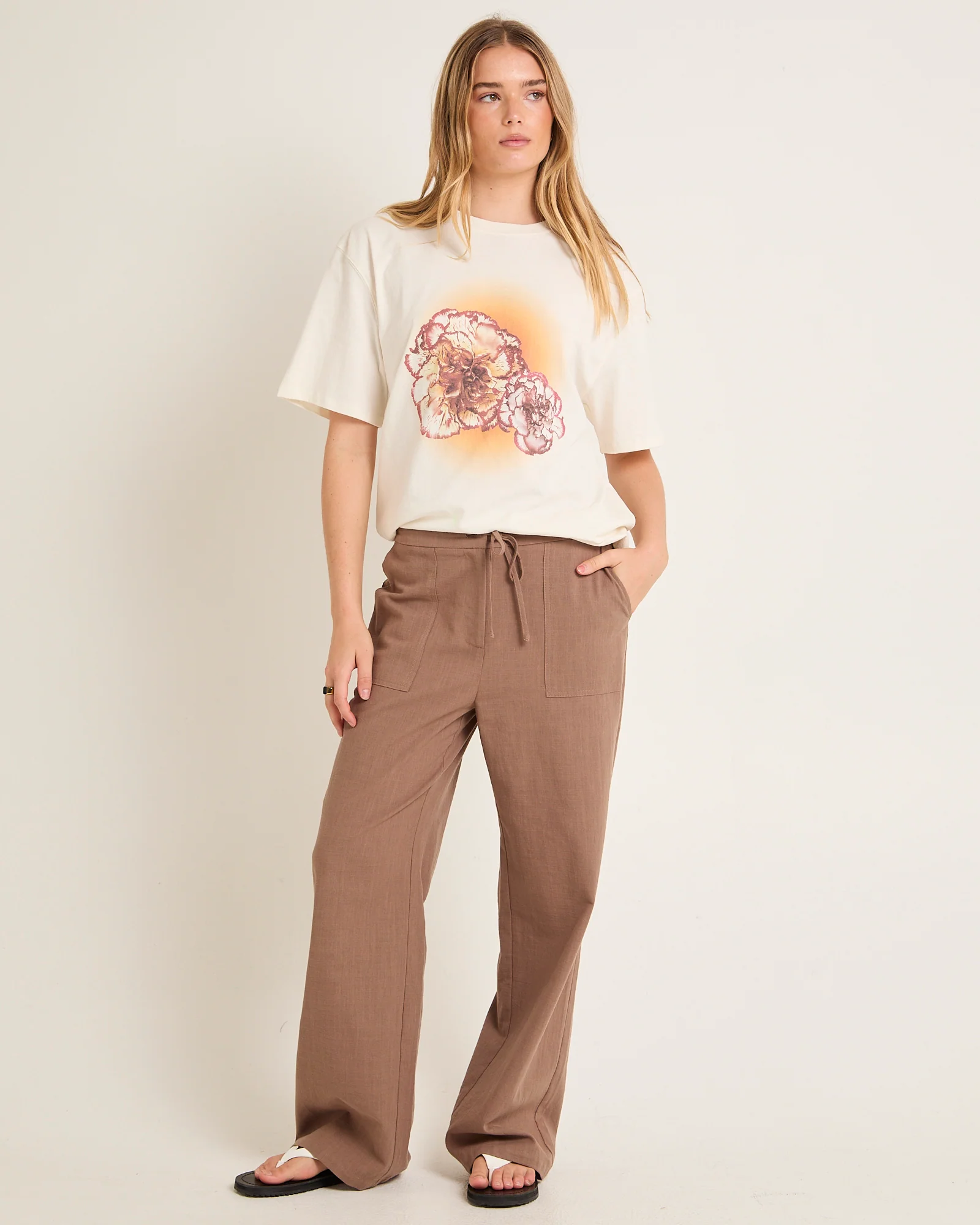 Lenny Linen Patch Pocket Pants - Image 3