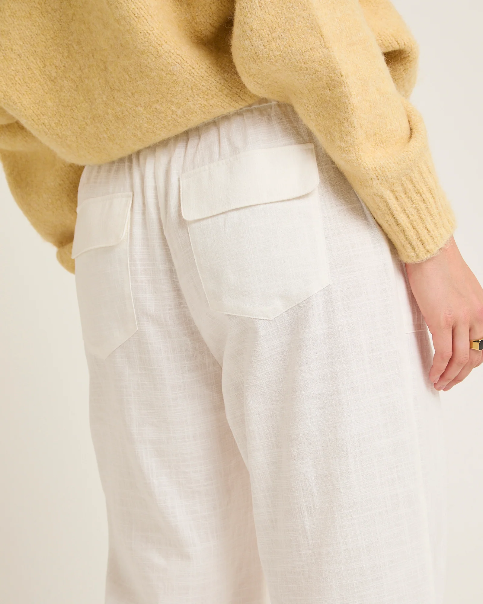 Lenny Linen Patch Pocket Pants - Image 5