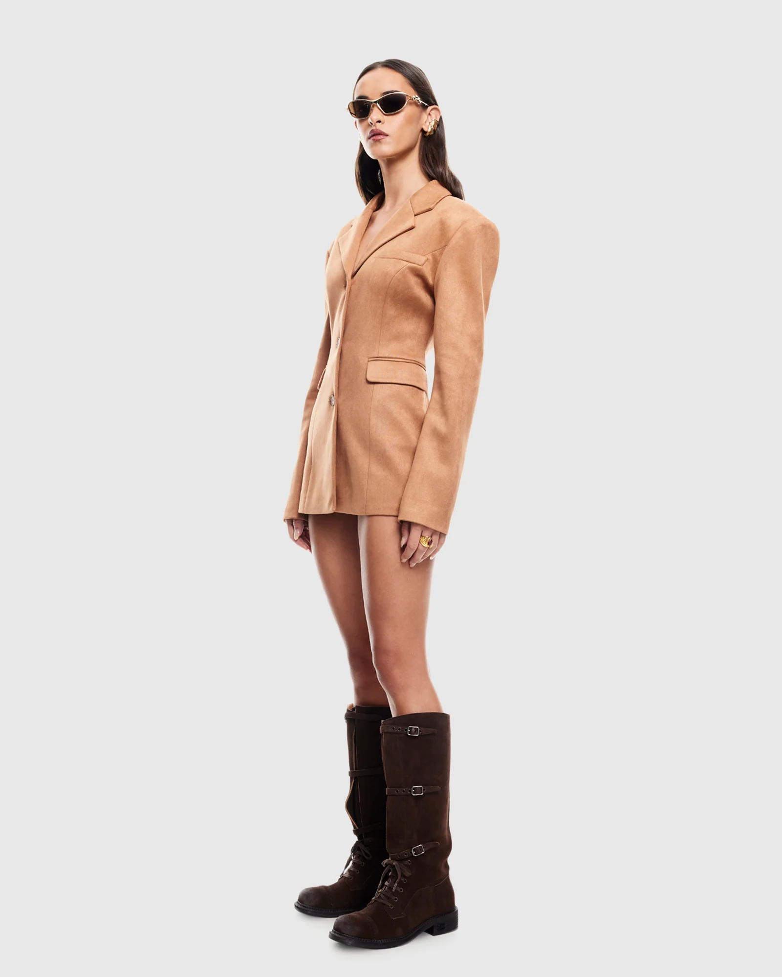 Leo Cinched Blazer Dress - Image 4