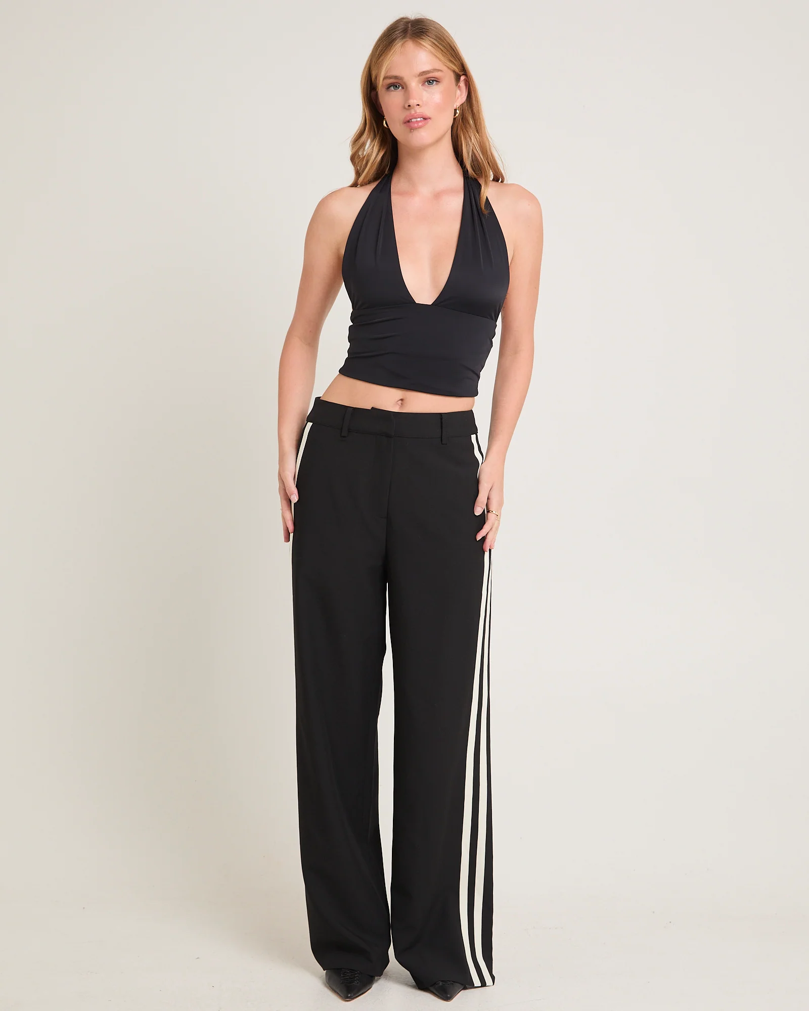 Leon Stripe Detail Suit Pants - Image 3
