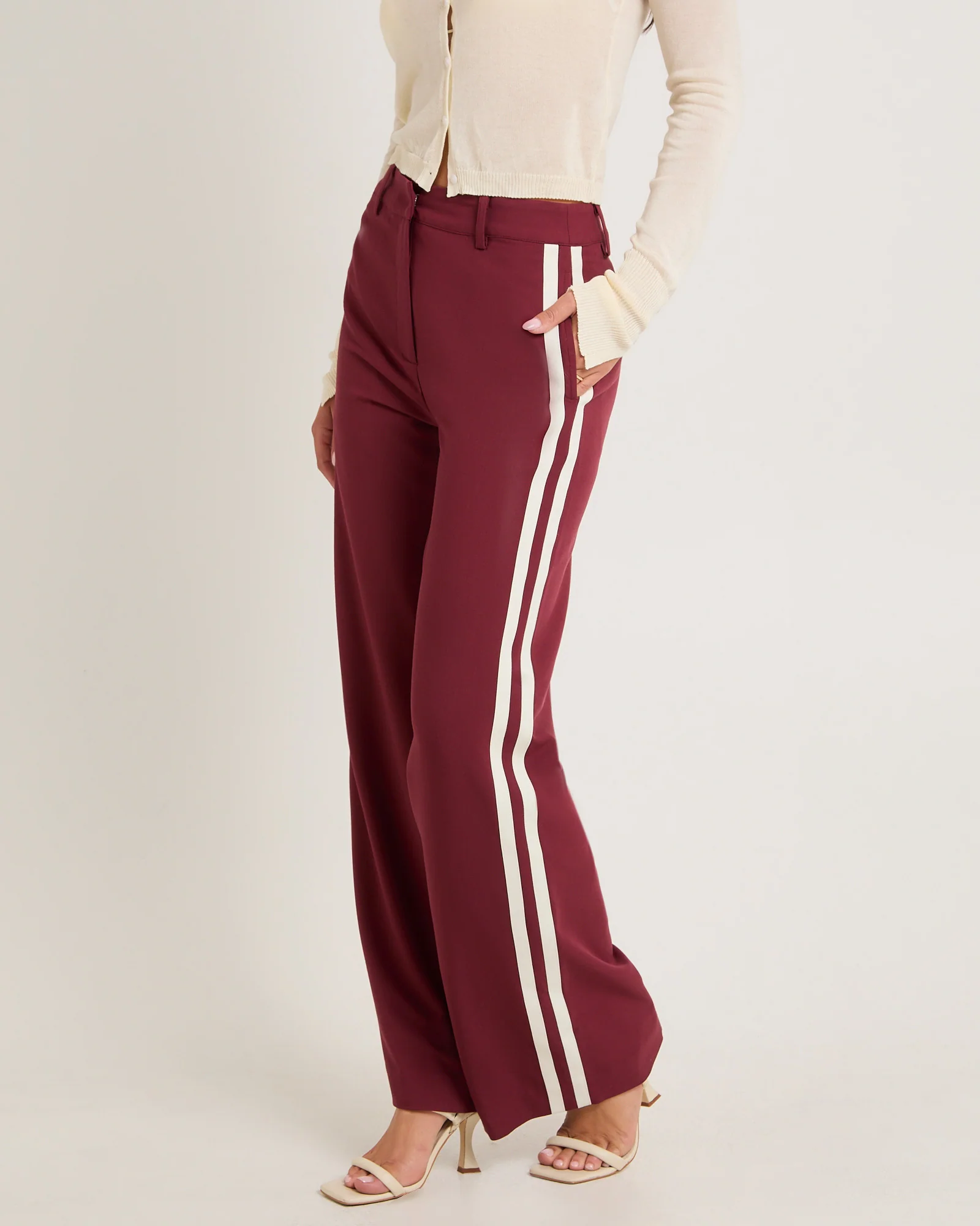 Leon Stripe Detail Suit Pants - Image 4