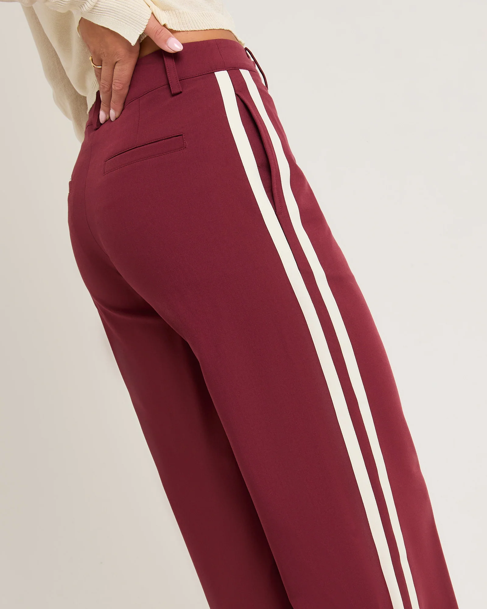 Leon Stripe Detail Suit Pants - Image 5