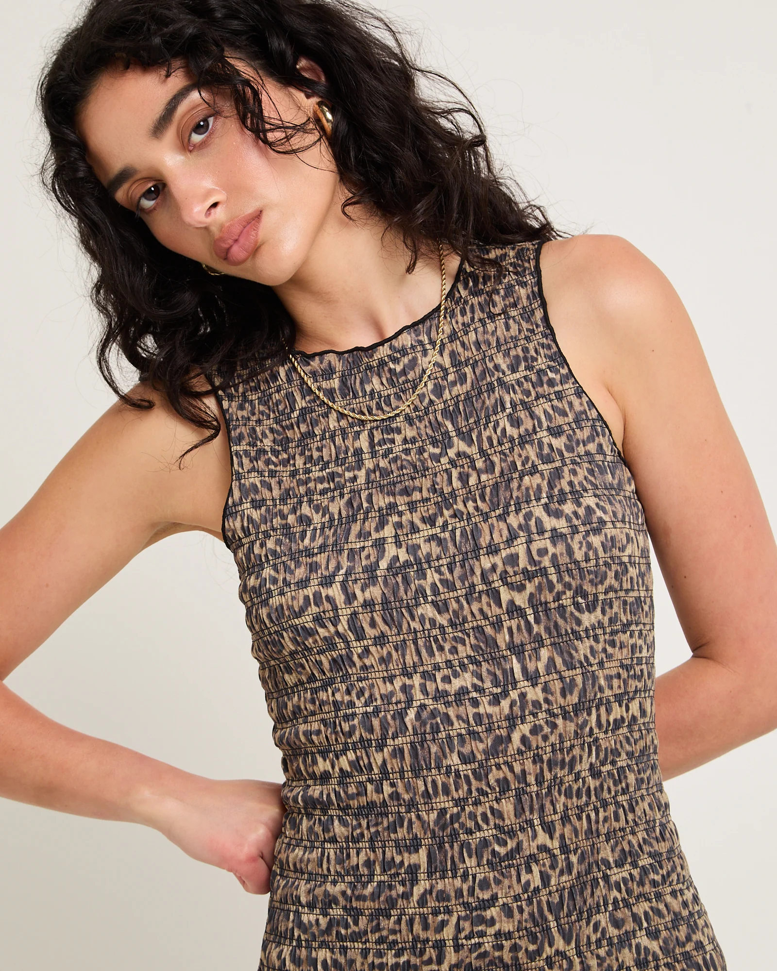 Leopard Drew Mini Dress - Image 5