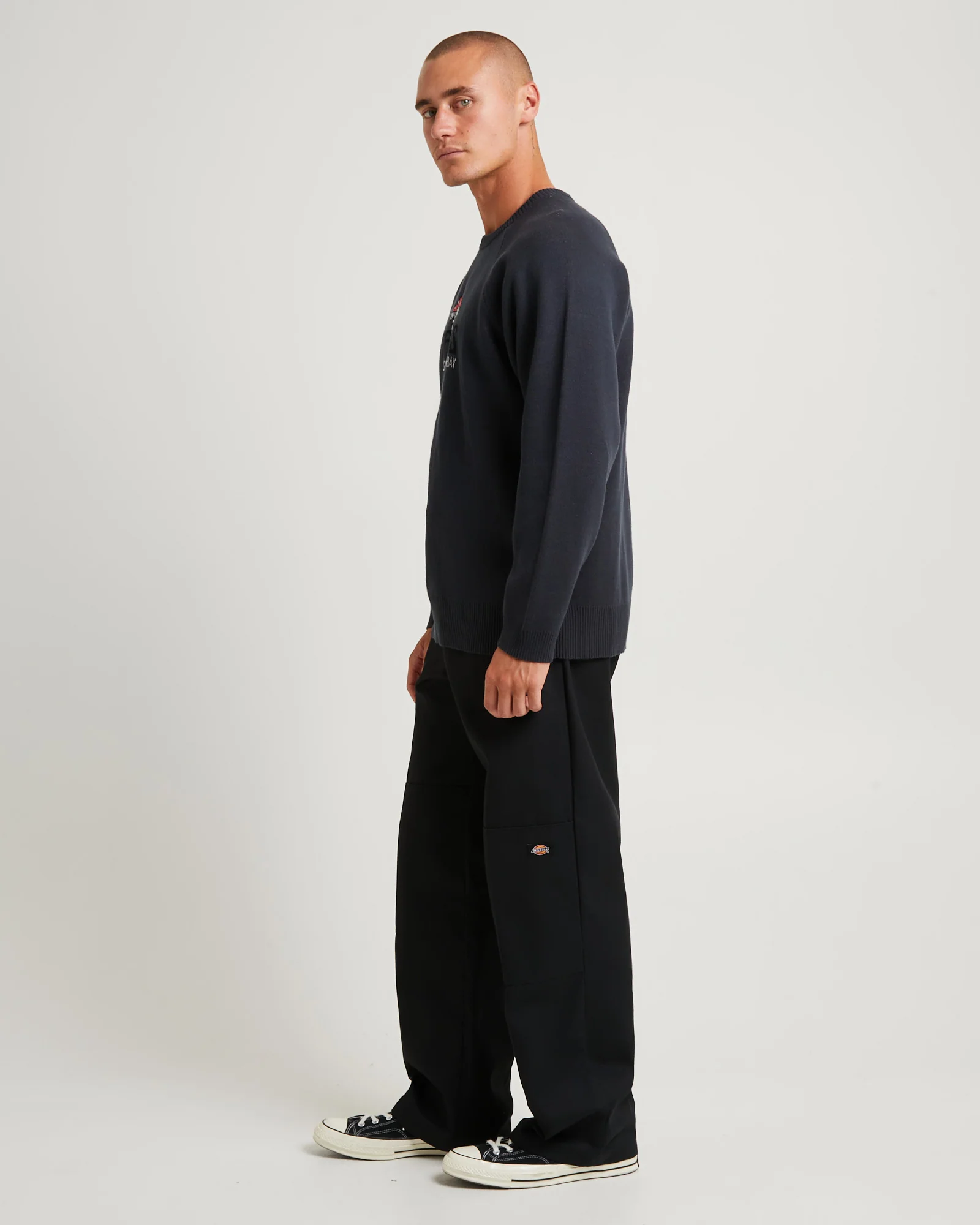 Let It Grow Recycled Reglan Knit Charcoal - Image 3