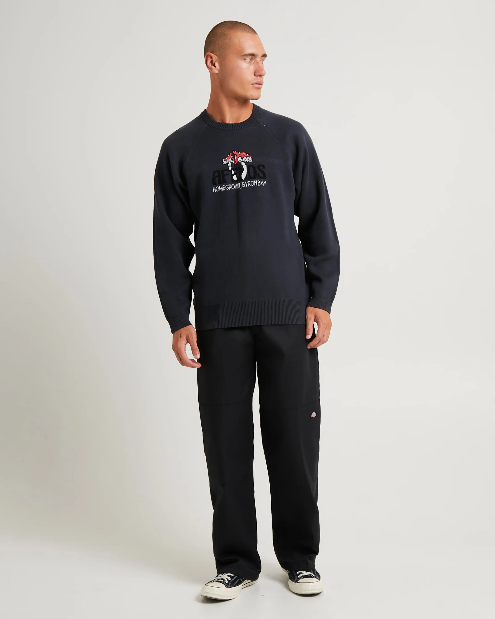 Let It Grow Recycled Reglan Knit Charcoal - Image 4
