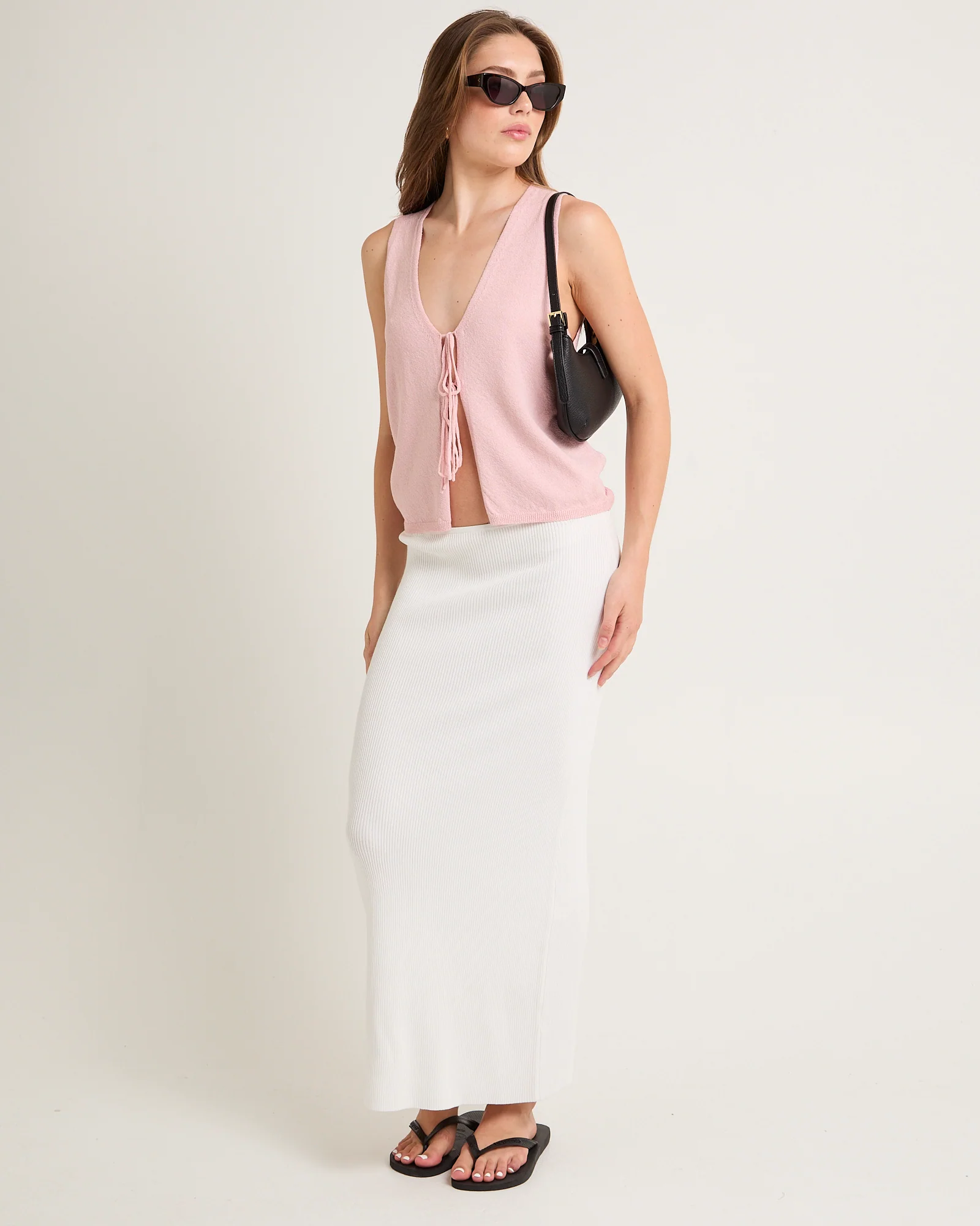 Libby Tie Front Knit Top - Image 4