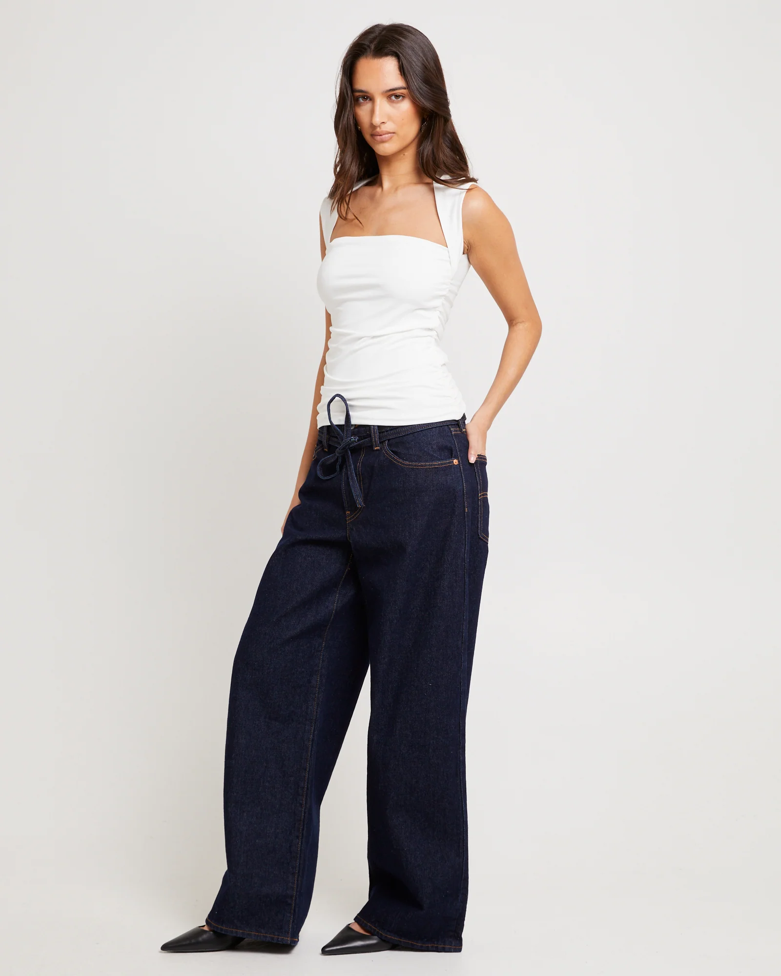 Lila Sweatheart Neck Top - Image 4