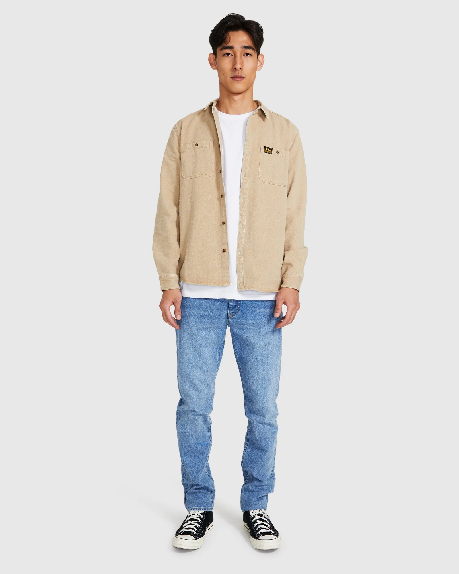 Limited Worker Long Sleeve Shirt Union Stone - Image 3