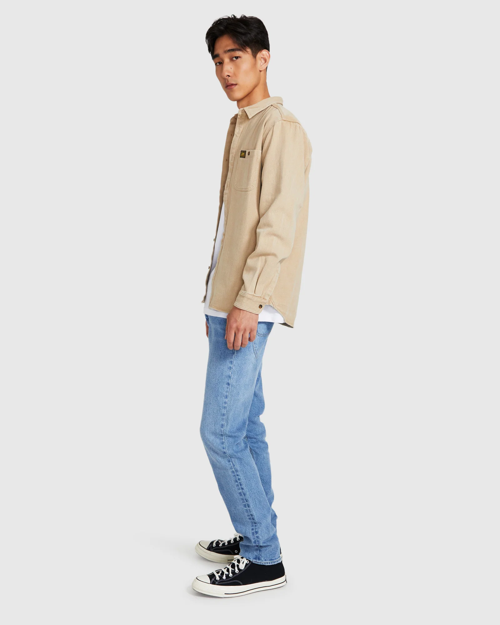 Limited Worker Long Sleeve Shirt Union Stone - Image 4