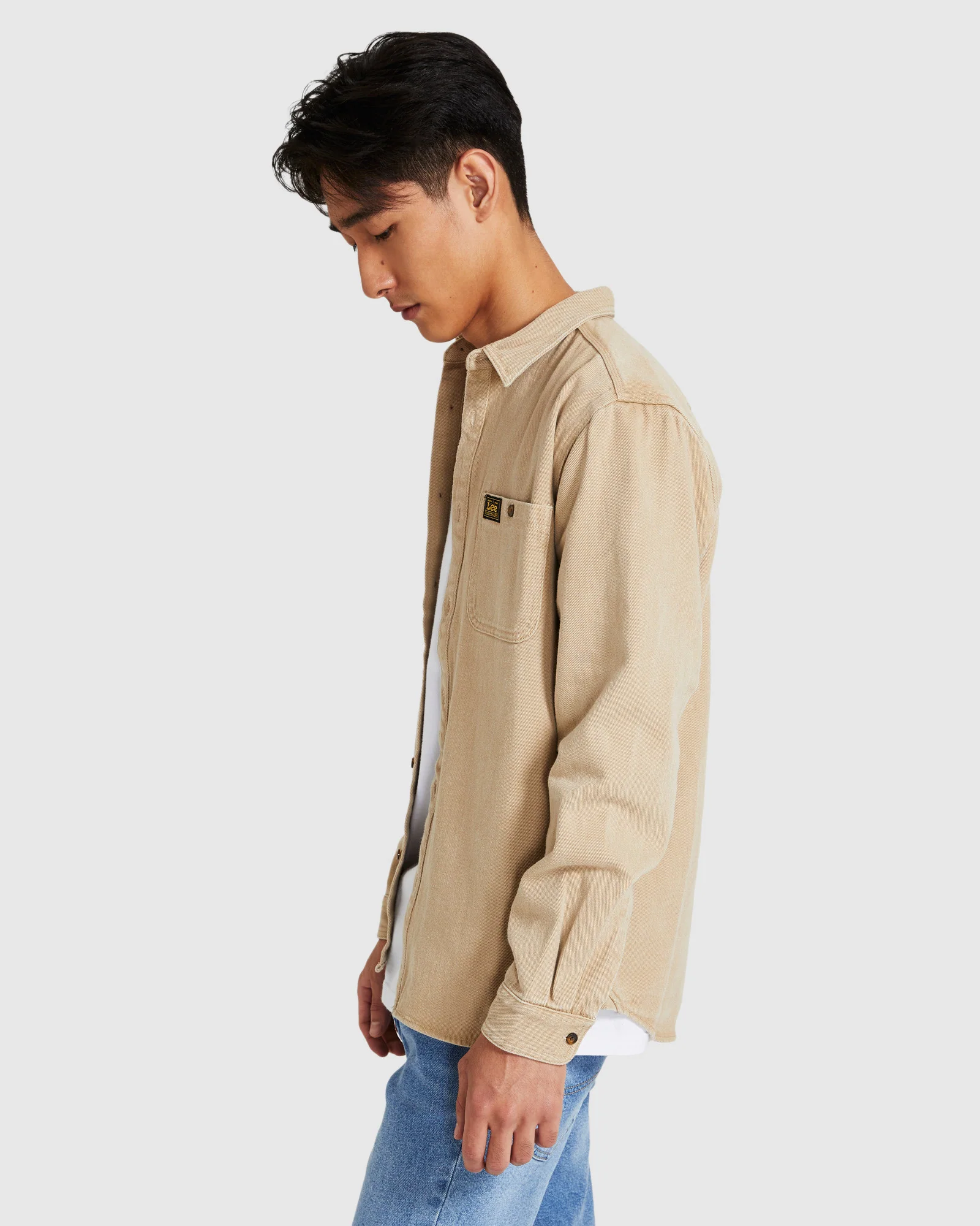 Limited Worker Long Sleeve Shirt Union Stone - Image 5