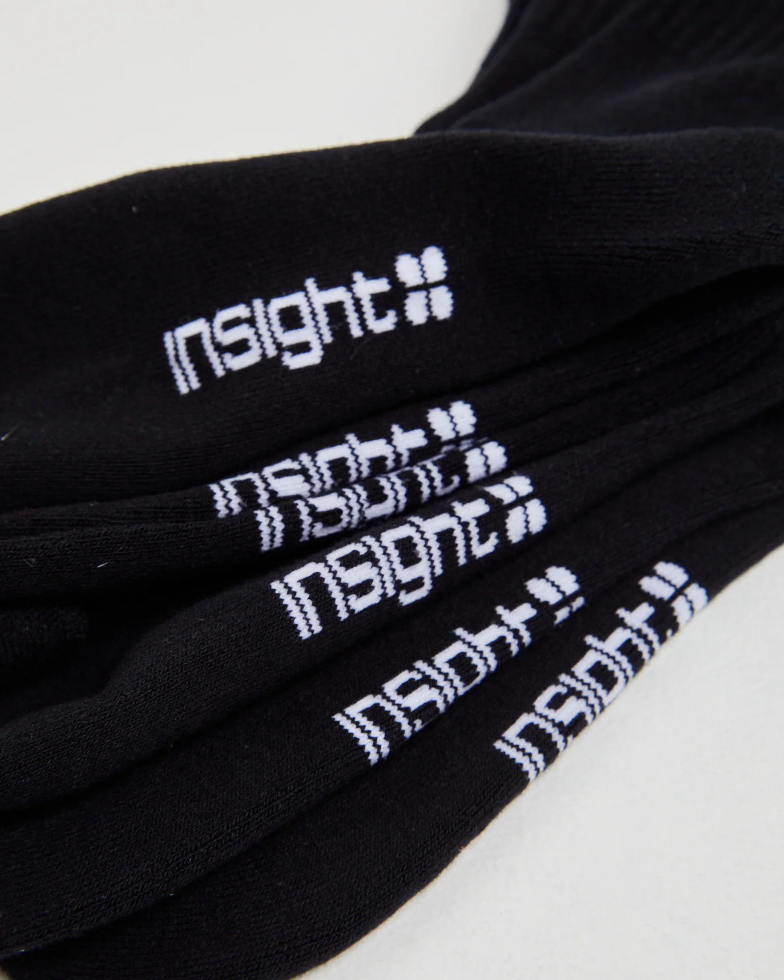 Logo Crew Socks 3 Pack Black - Image 3