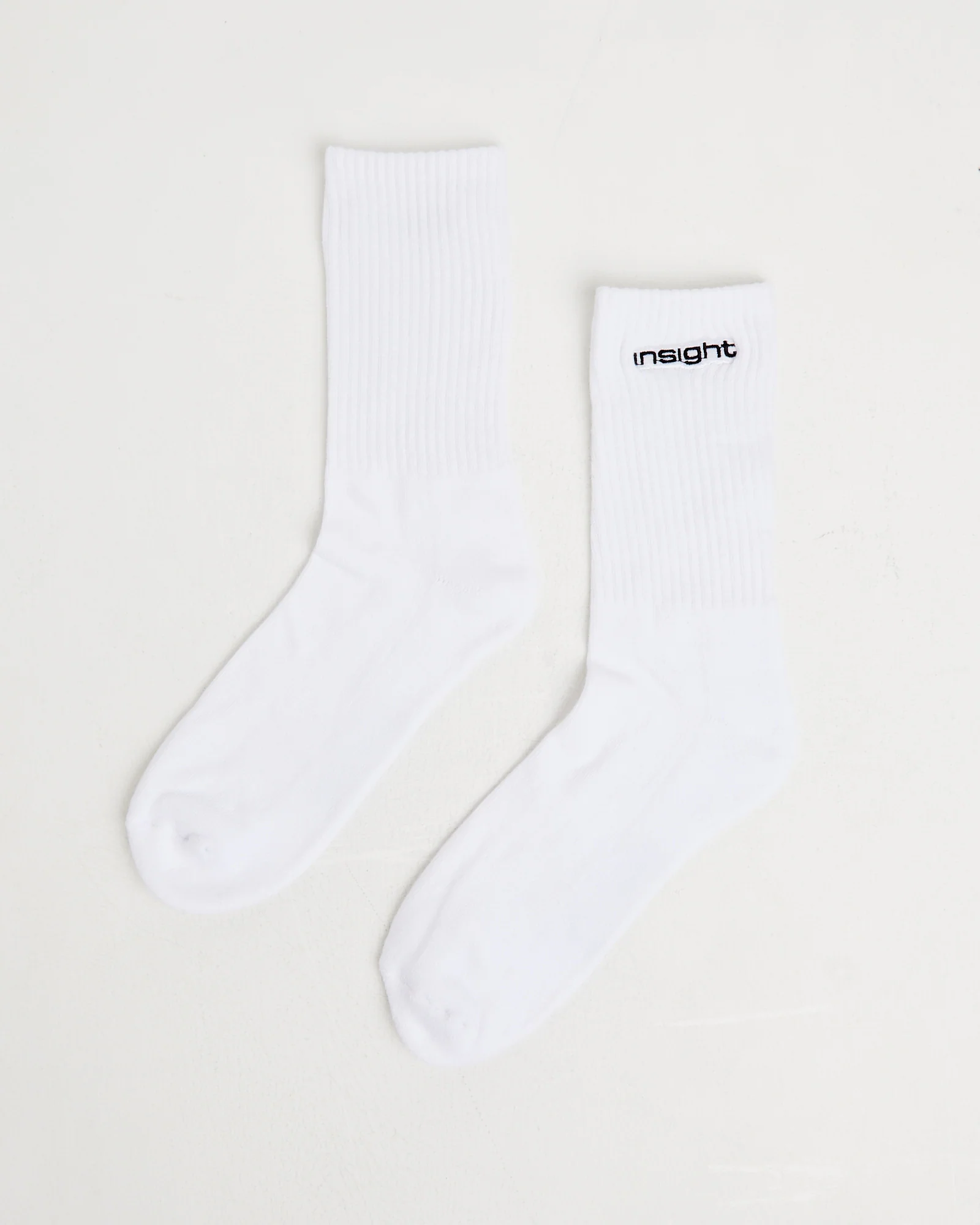 Logo Crew Socks 3 Pack in White - Image 3