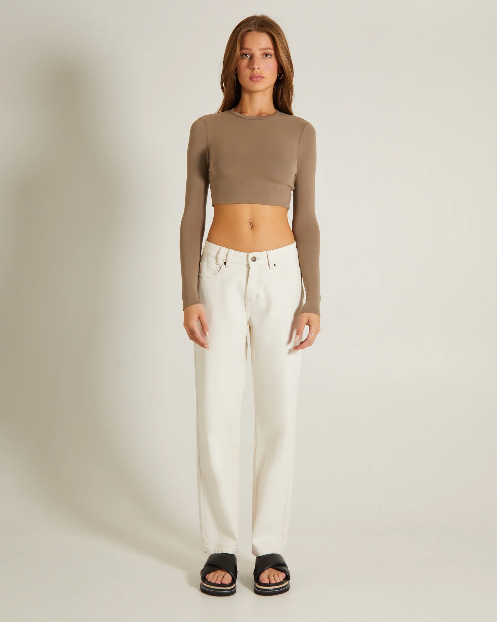 Long Sleeve Crop Top - Image 3