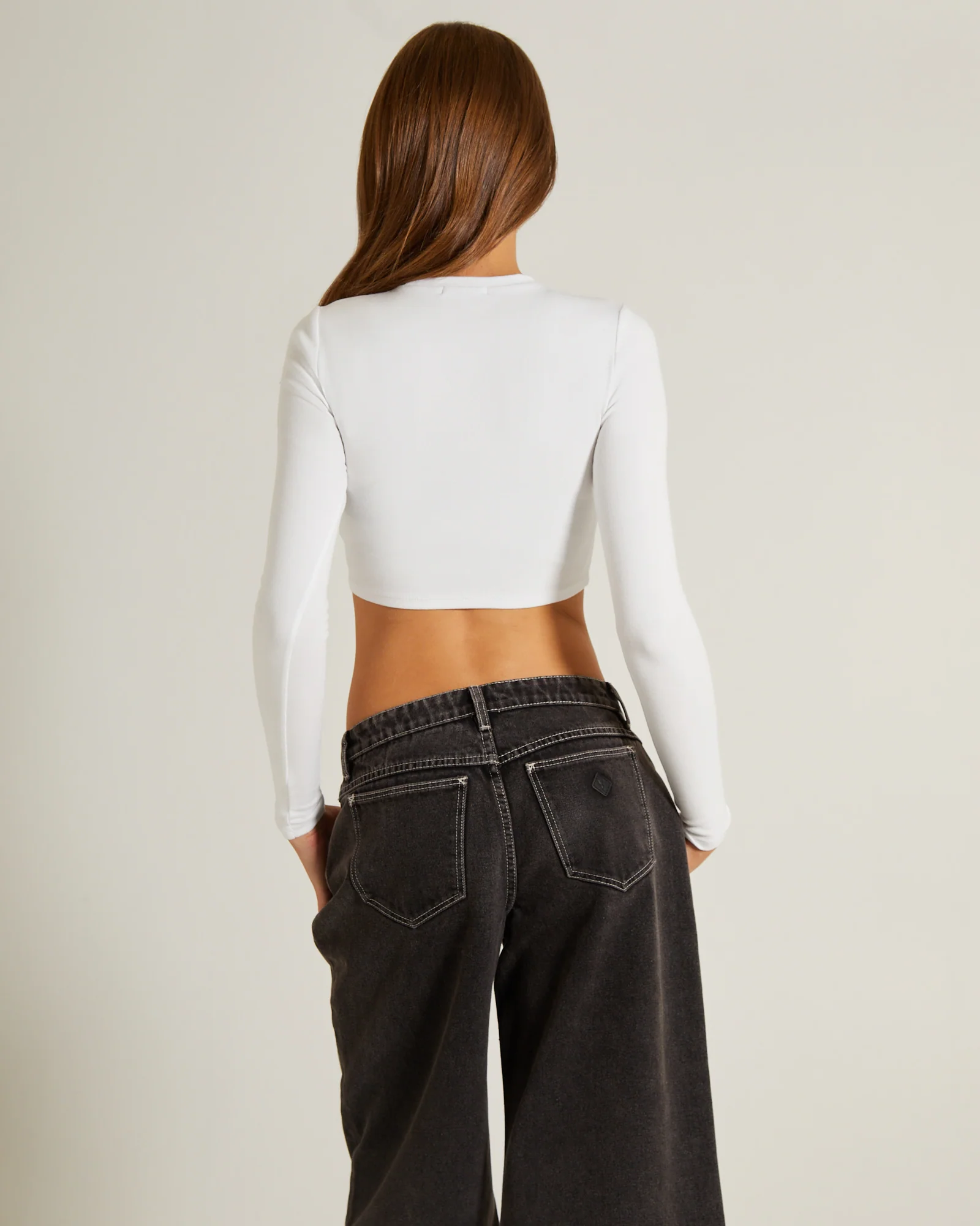 Long Sleeve Crop Top - Image 2