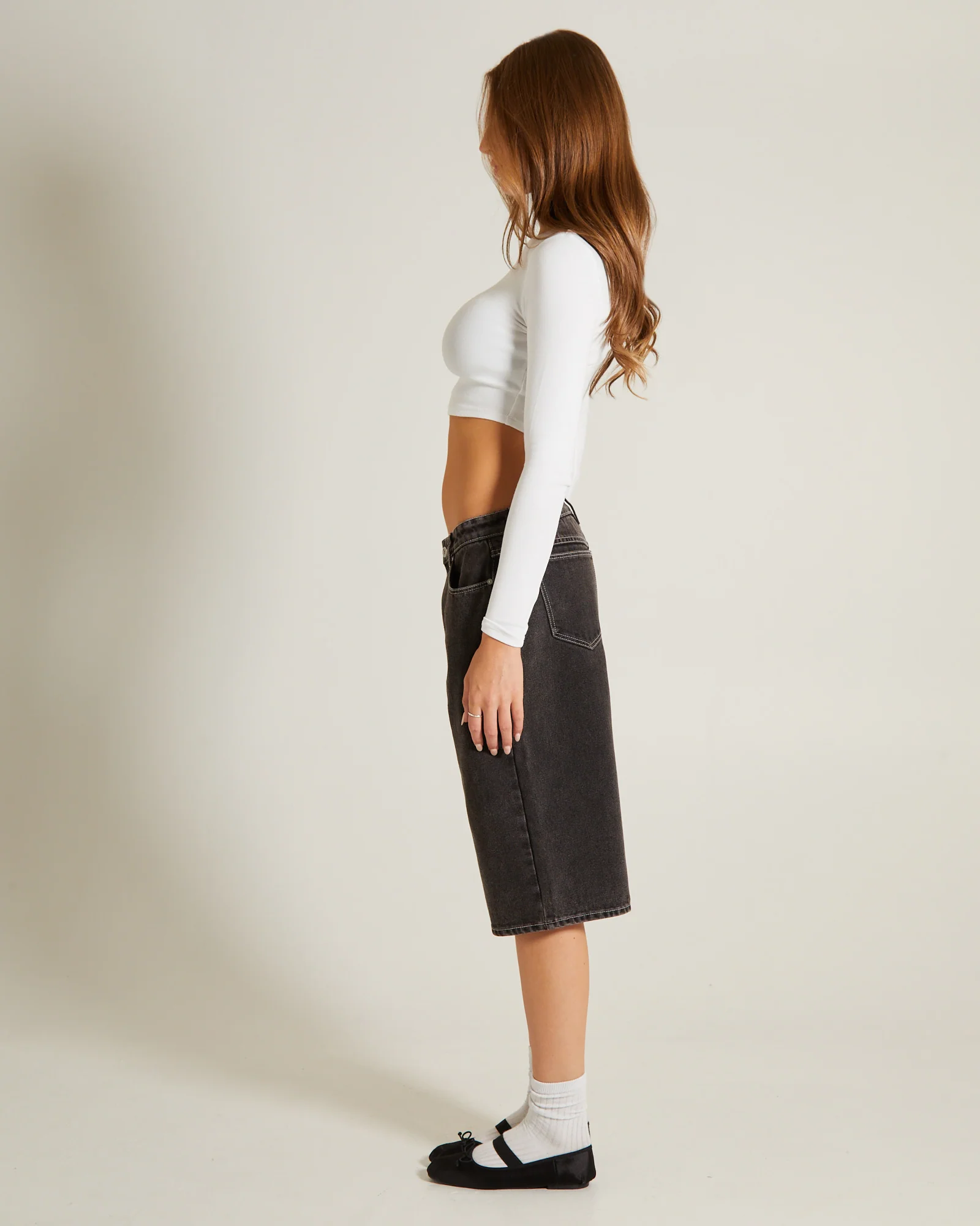 Long Sleeve Crop Top - Image 4