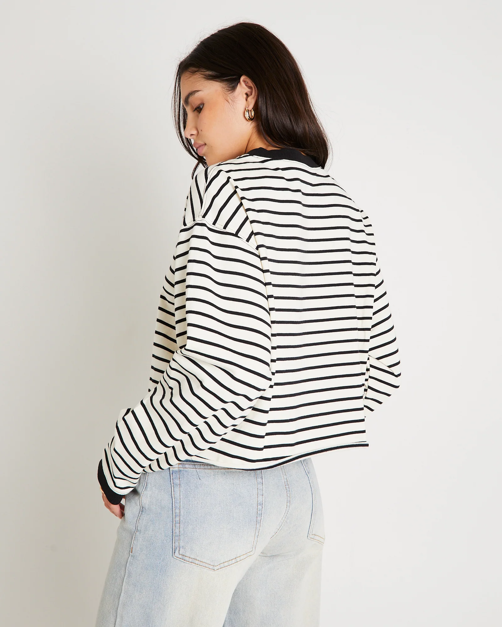 Long Sleeve Stripe Top - Image 5