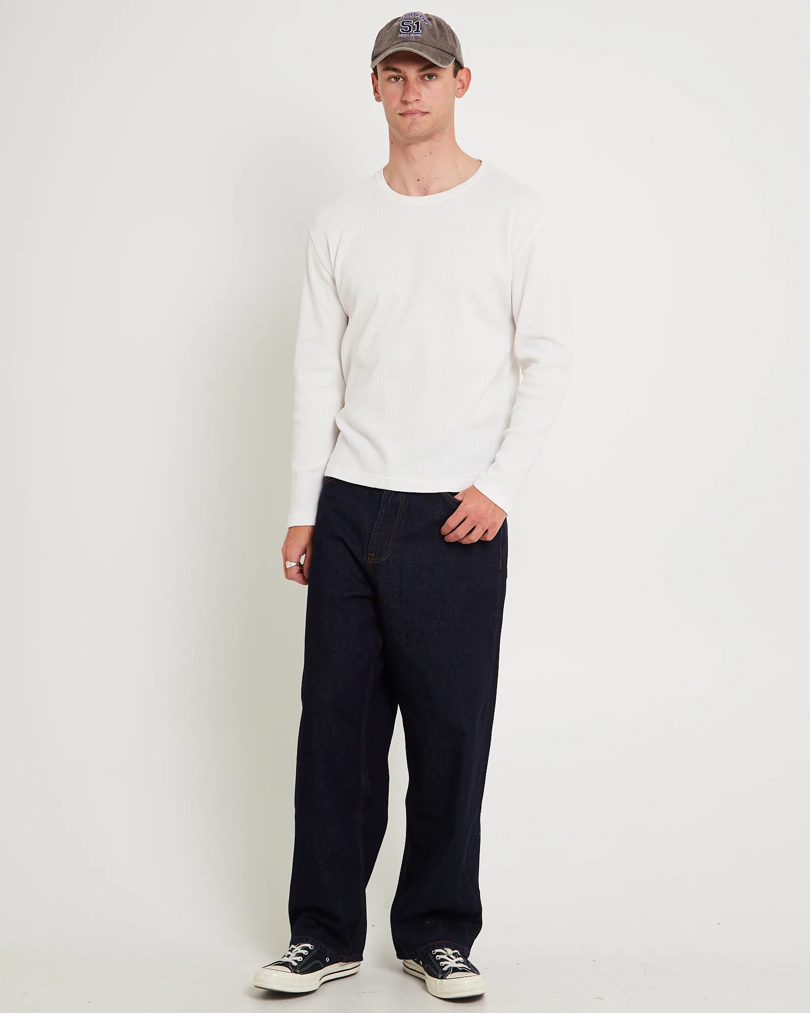 Long Sleeve Waffle Shirt - Image 3