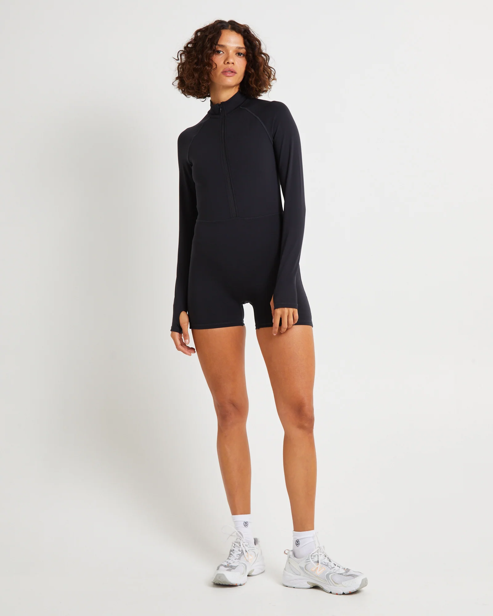 Long Sleeve Zip Unitard - Image 3