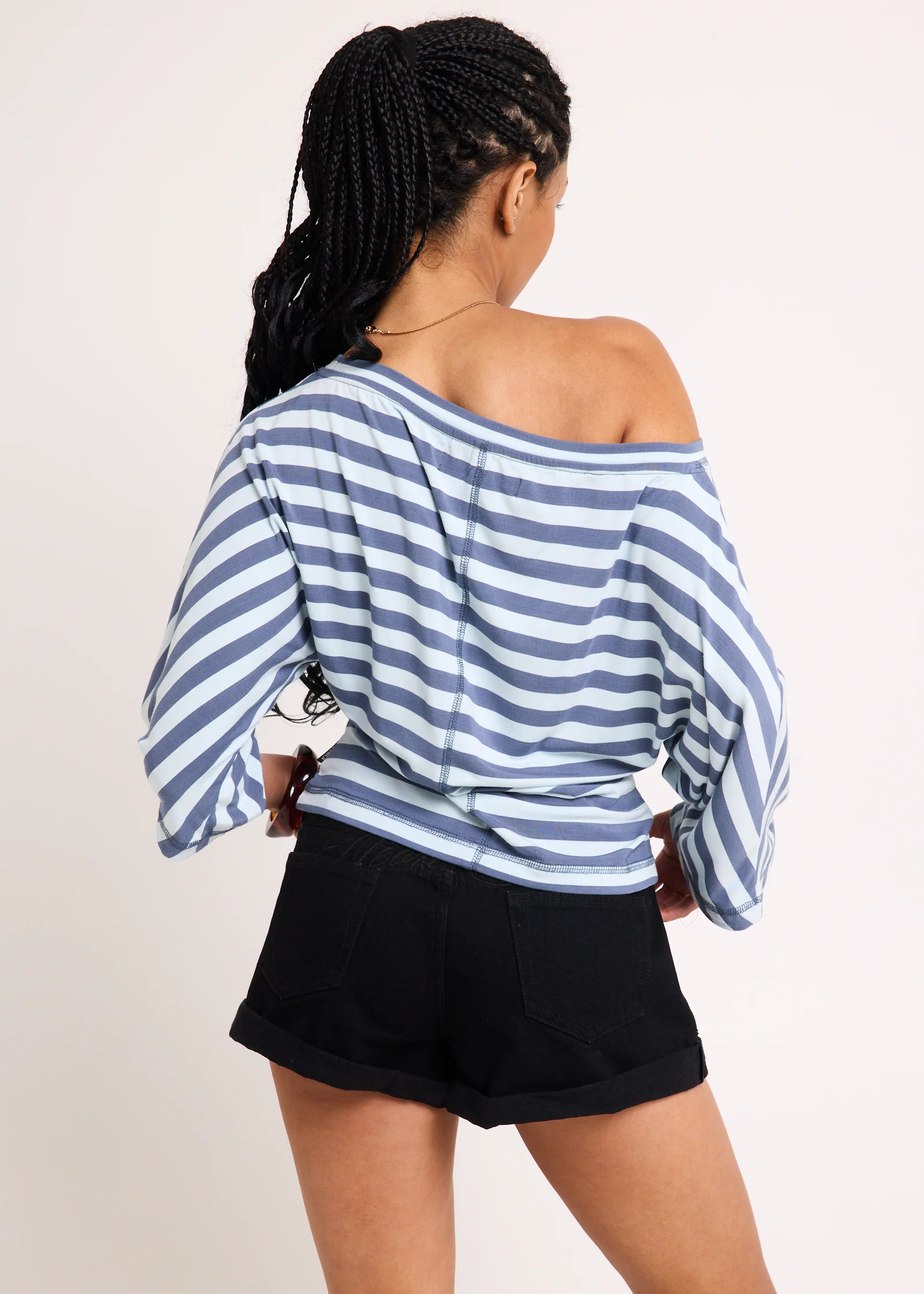 Lorde Stripe Assymetric Top - Image 3