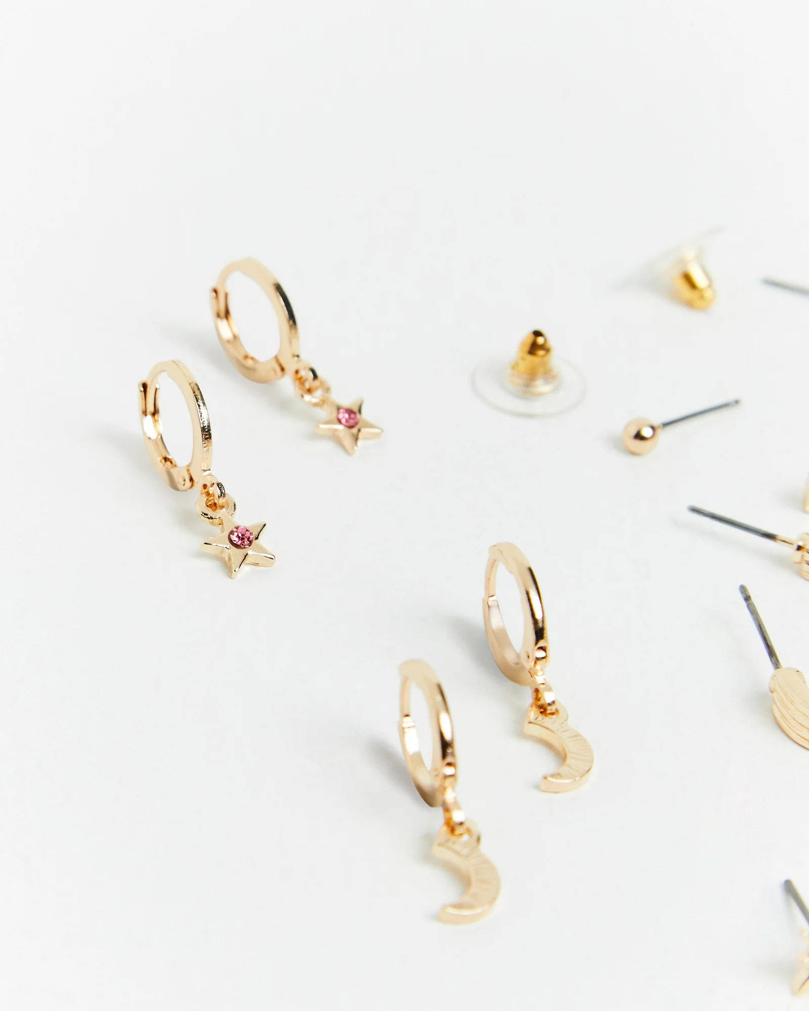 Lorena Earrings Pack in Gold - Image 4