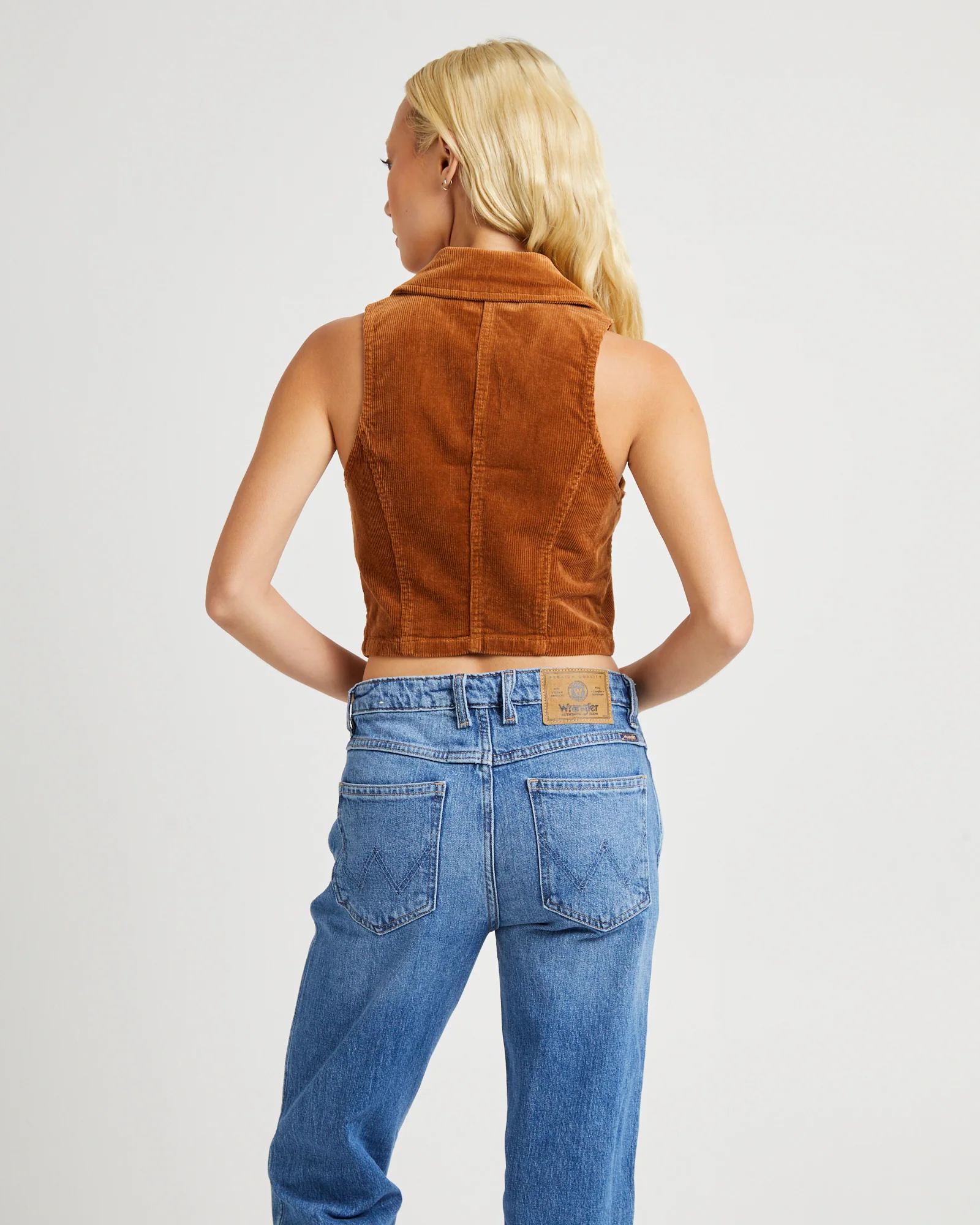 Lori Vest Caramel Cord - Image 2