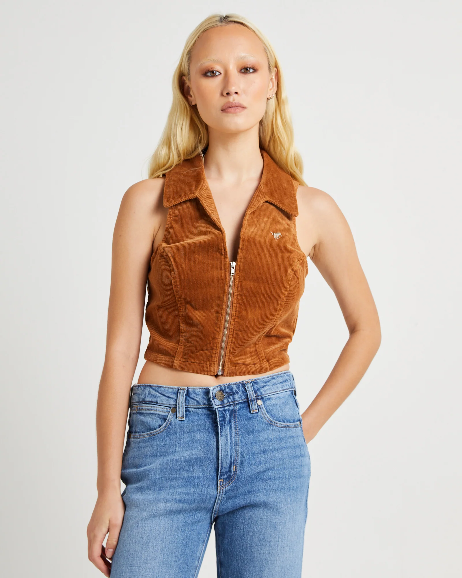 Lori Vest Caramel Cord - Image 5