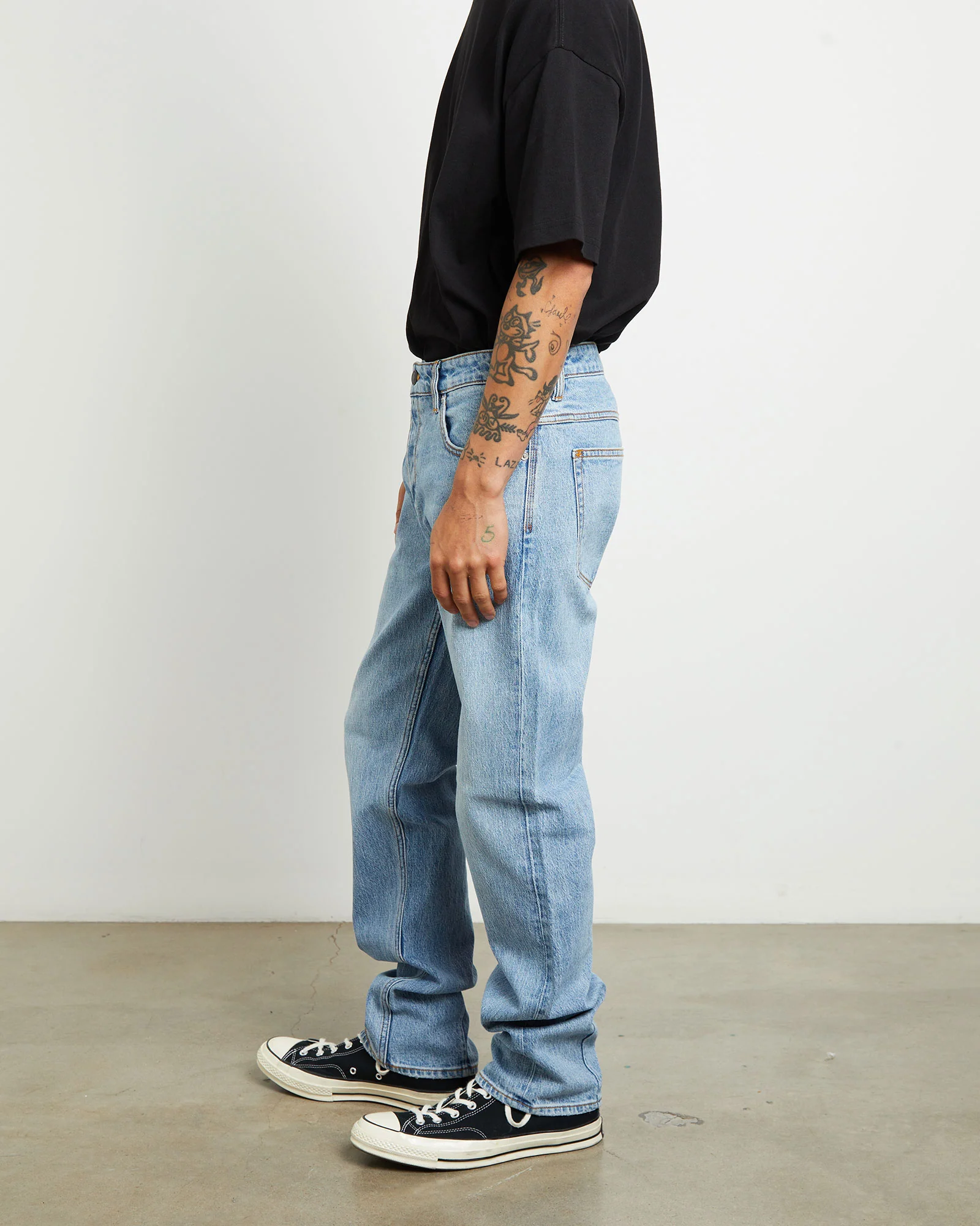 Lou Straight Denim Jeans in Roman Blue - Image 5
