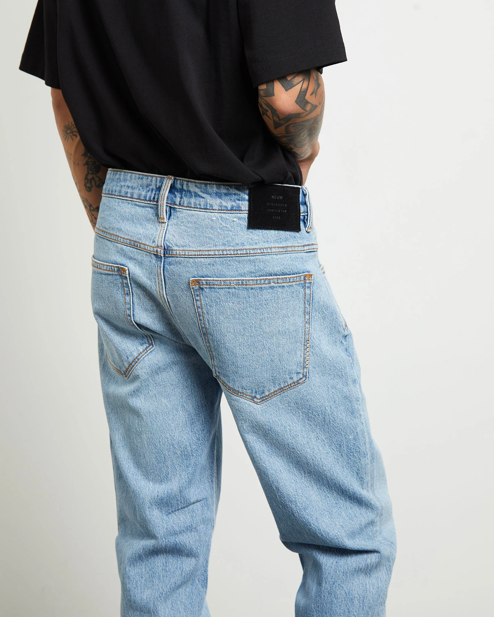 Lou Straight Denim Jeans in Roman Blue - Image 6
