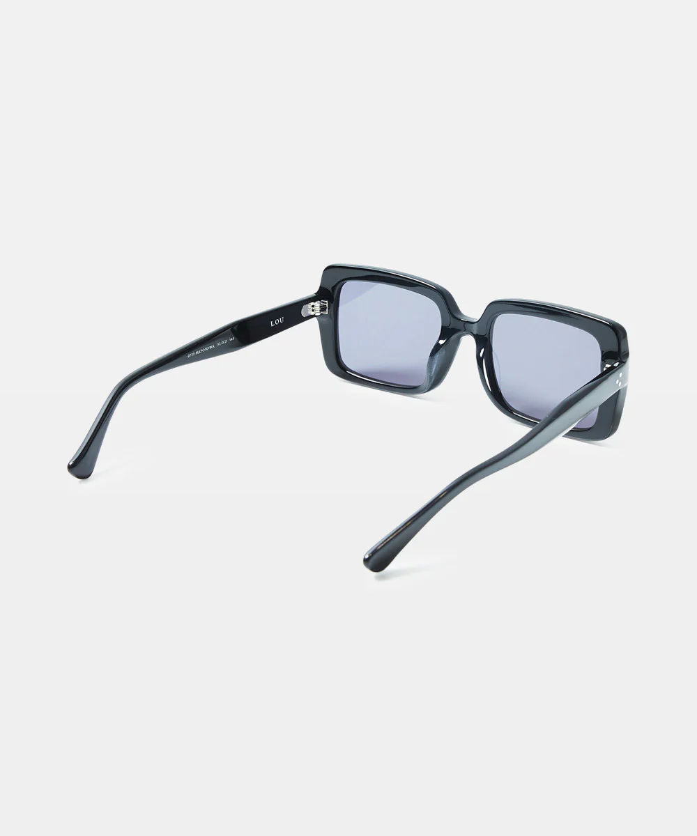 Lou Sunglasses Polished Black - Image 4