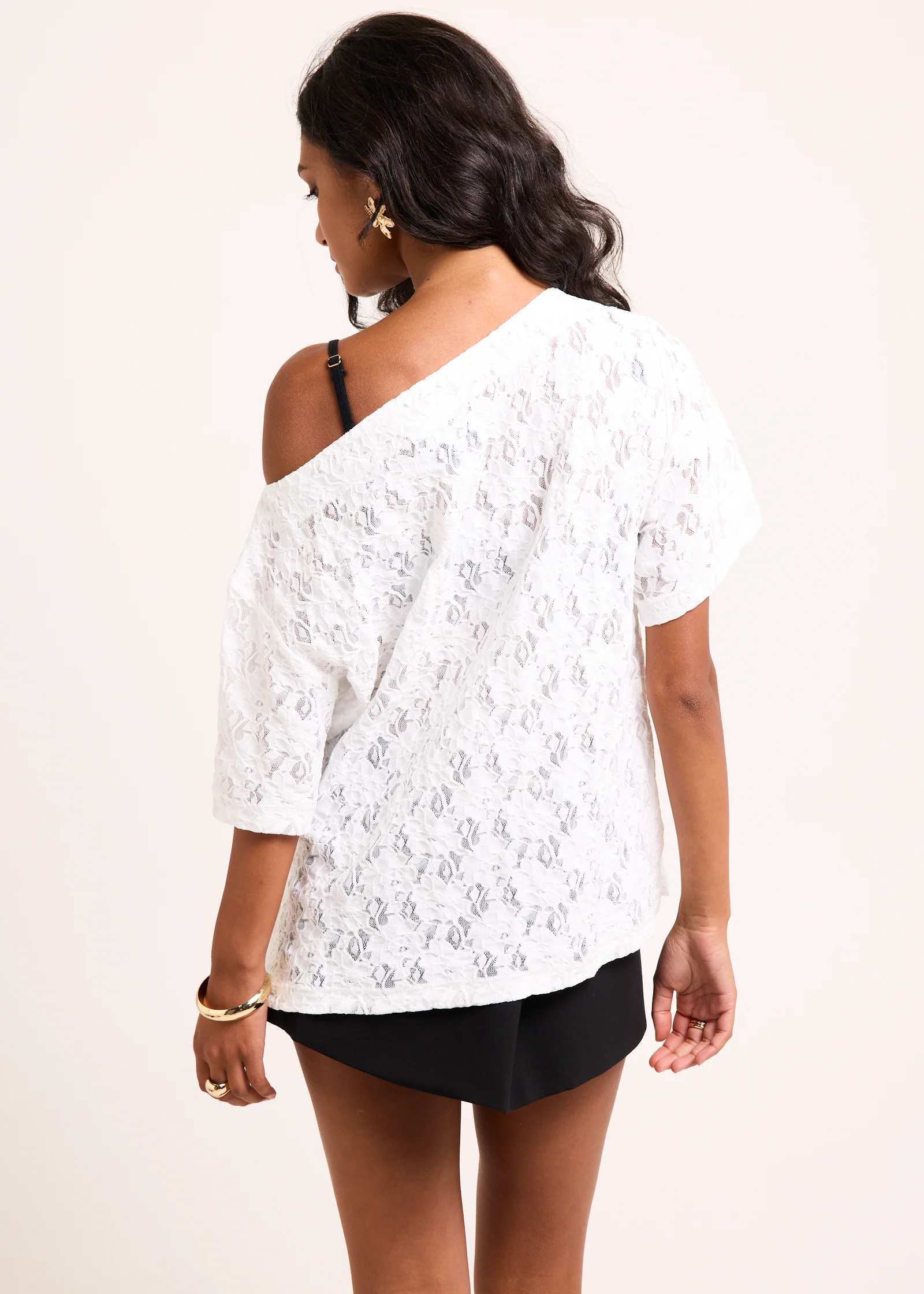 Louis Asymmetric Lace Top - Image 3