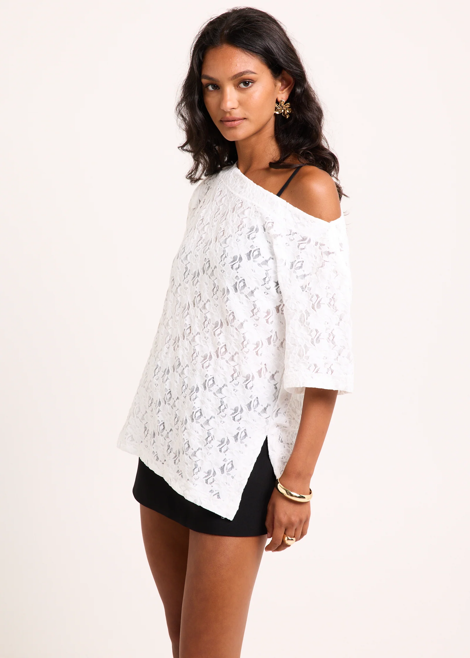 Louis Asymmetric Lace Top - Image 4