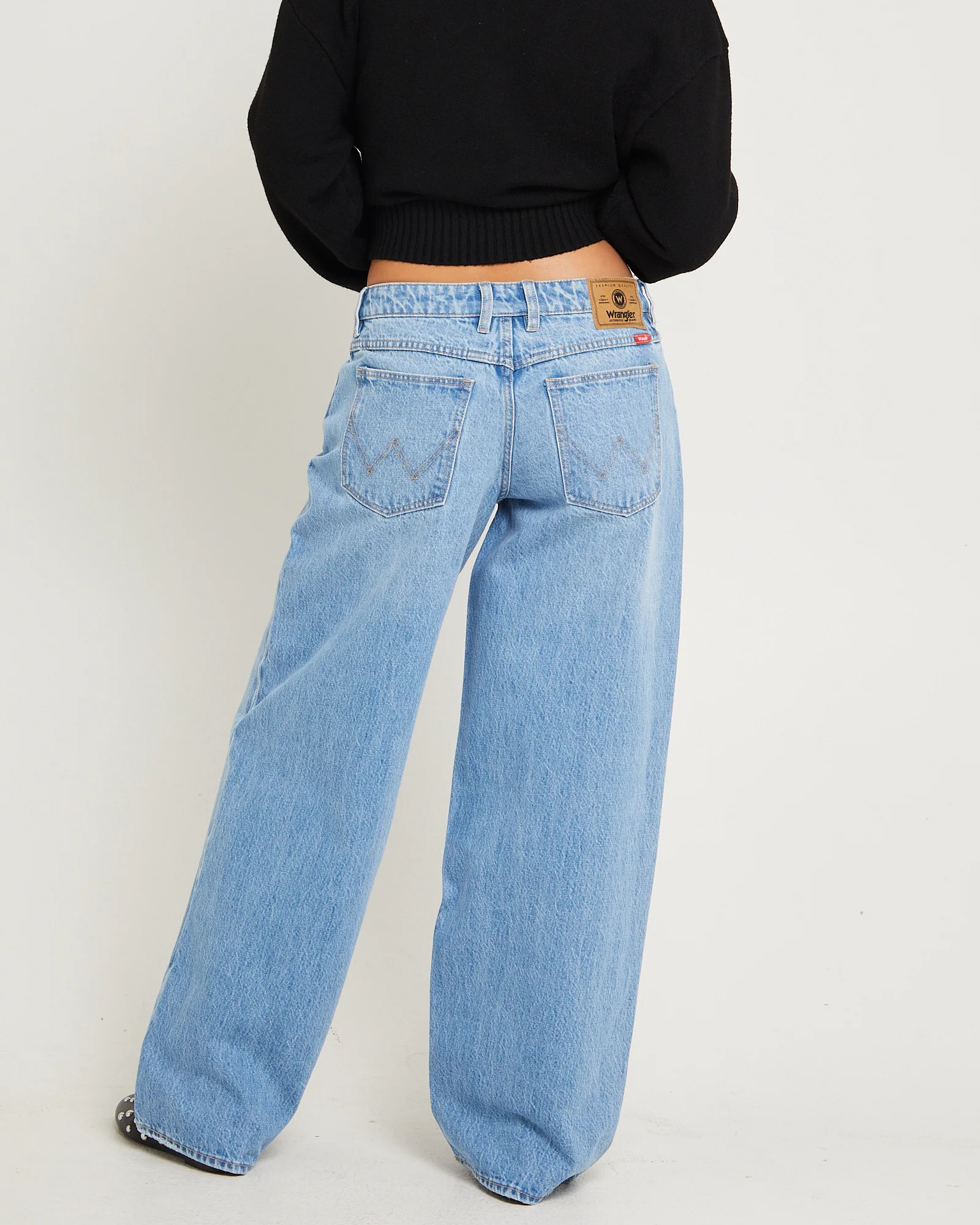 Low Farrah Baggy Denim Jeans Blue River - Image 4