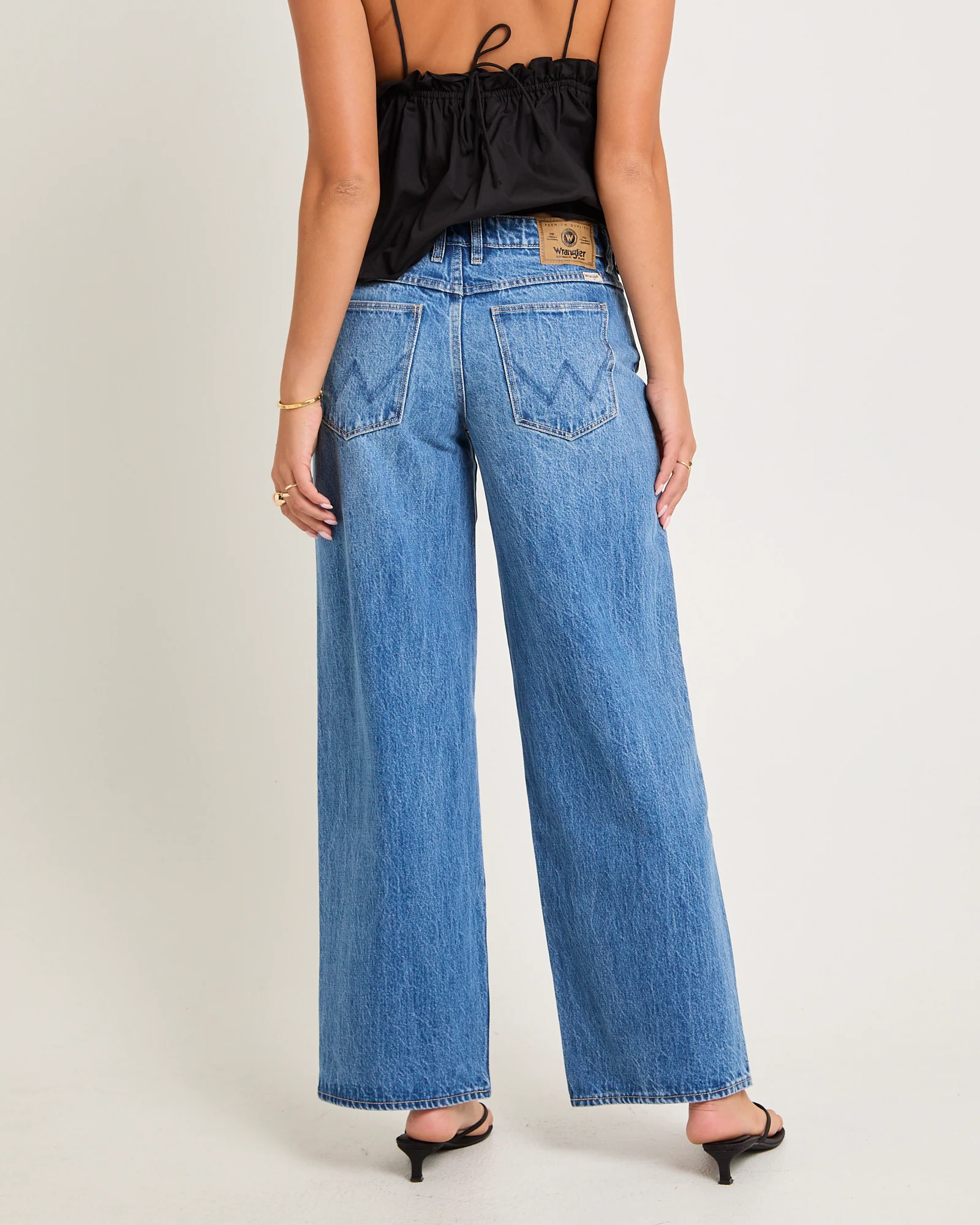 Low Farrah Baggy Denim Jeans Blue River - Image 2