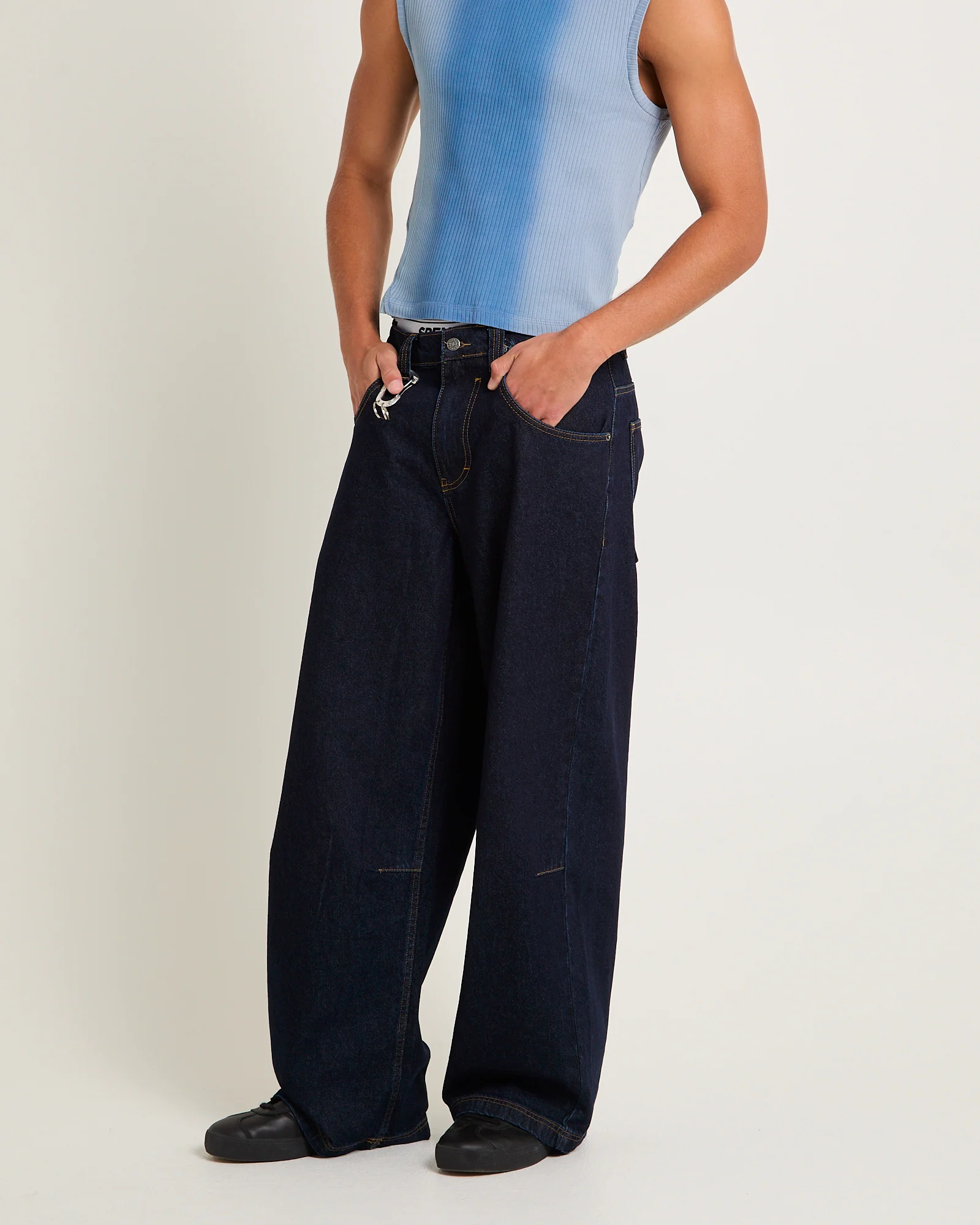 Low Rise Colossus Baggy Denim Jeans - Image 5