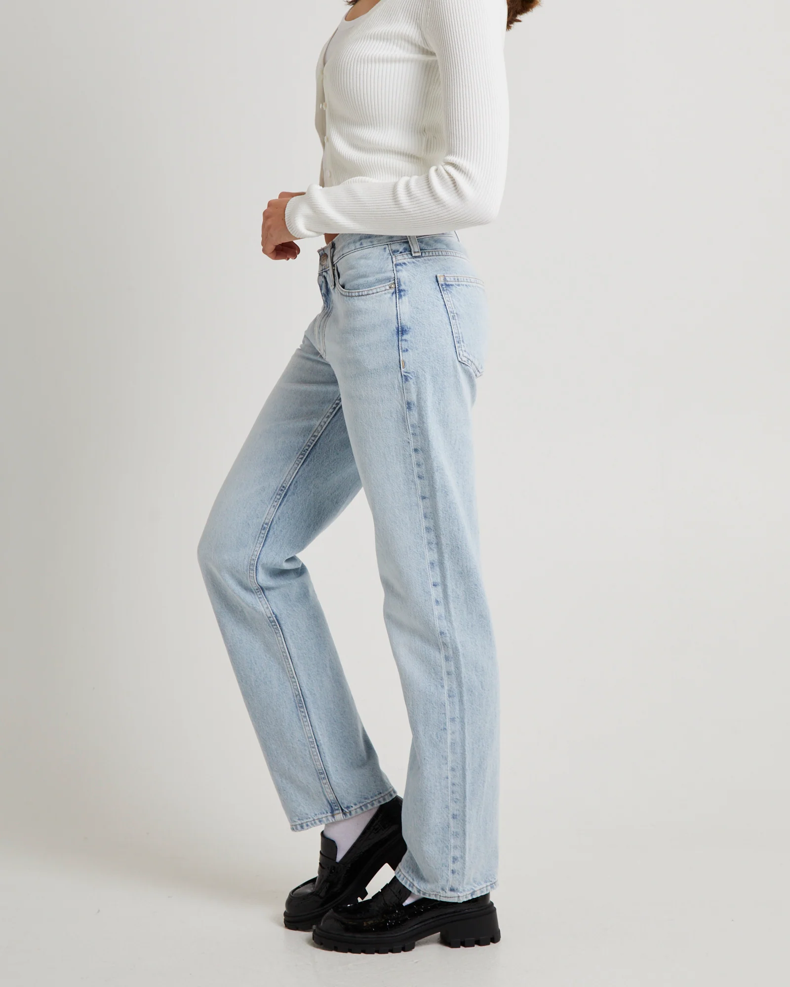 Low Rise Straight Jeans - Image 4