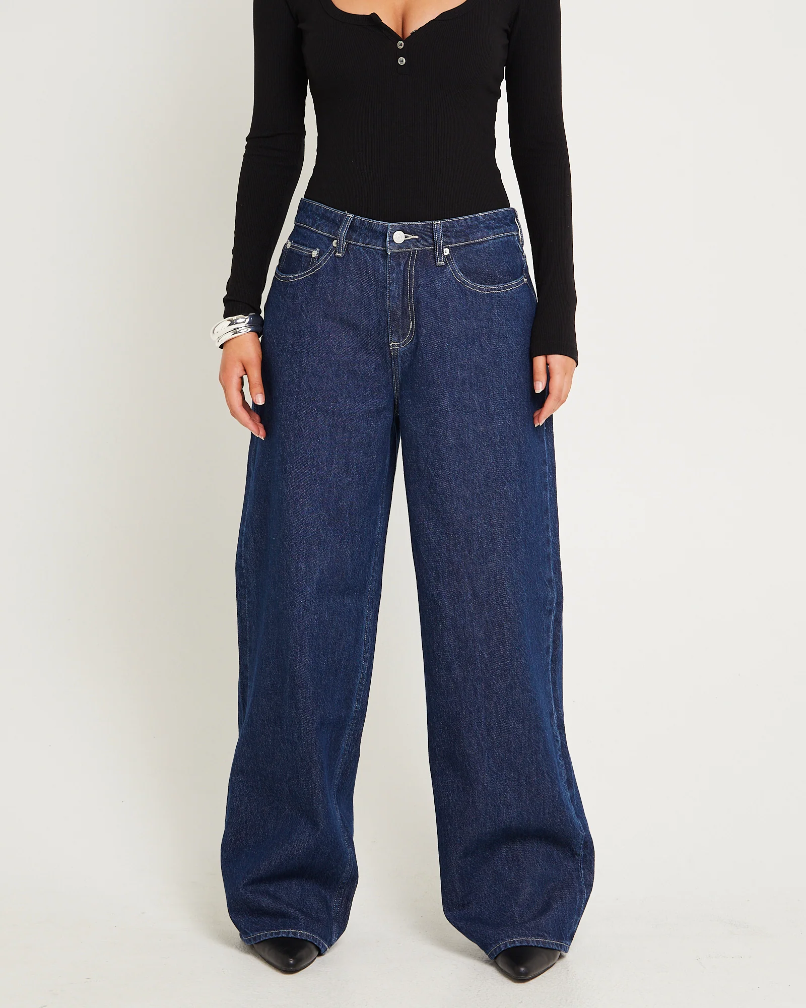 Low Slouch Relaxed Denim Jeans Indigo Exchange - Image 2