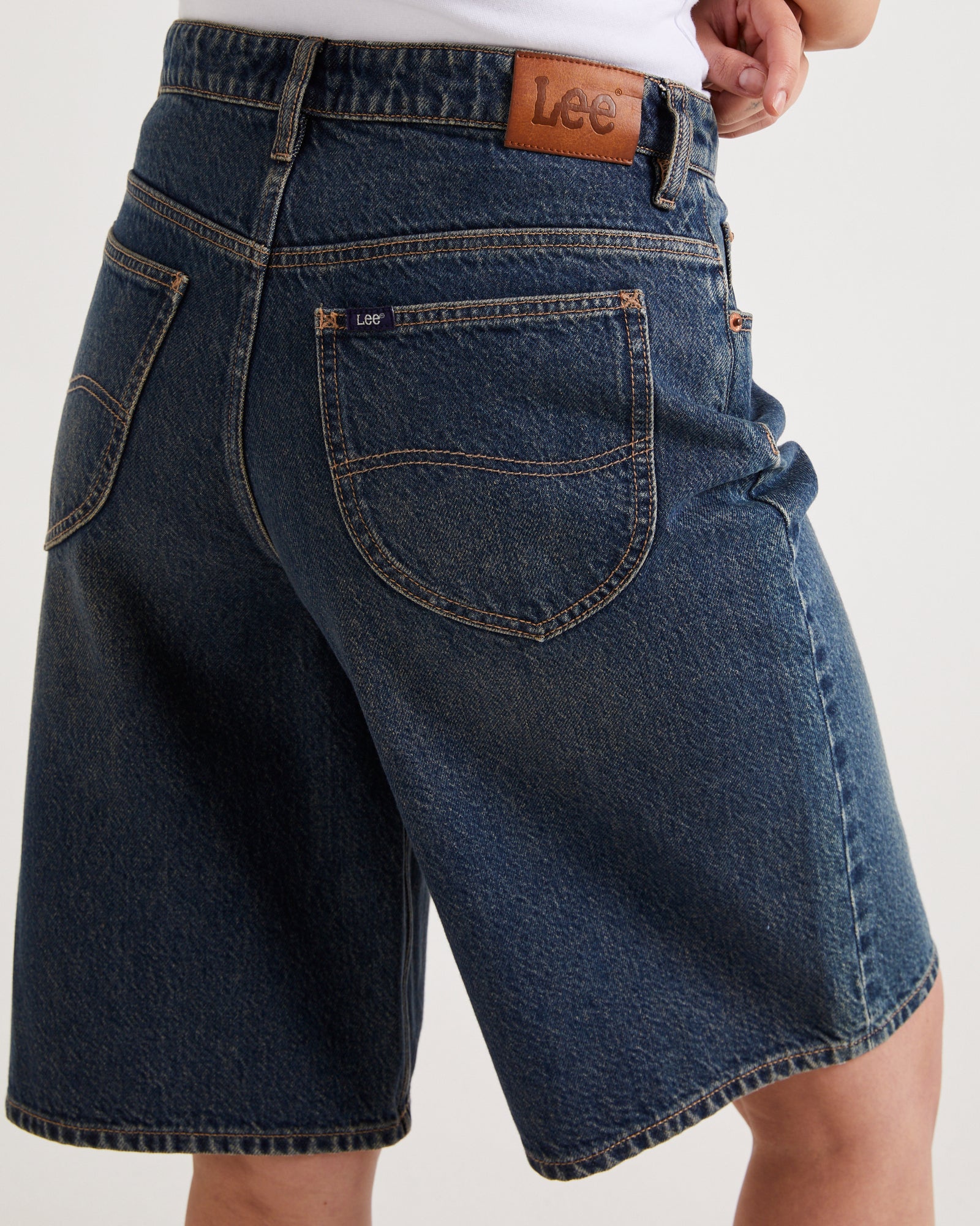 Low Slouch Relaxed Denim Jorts - Image 5