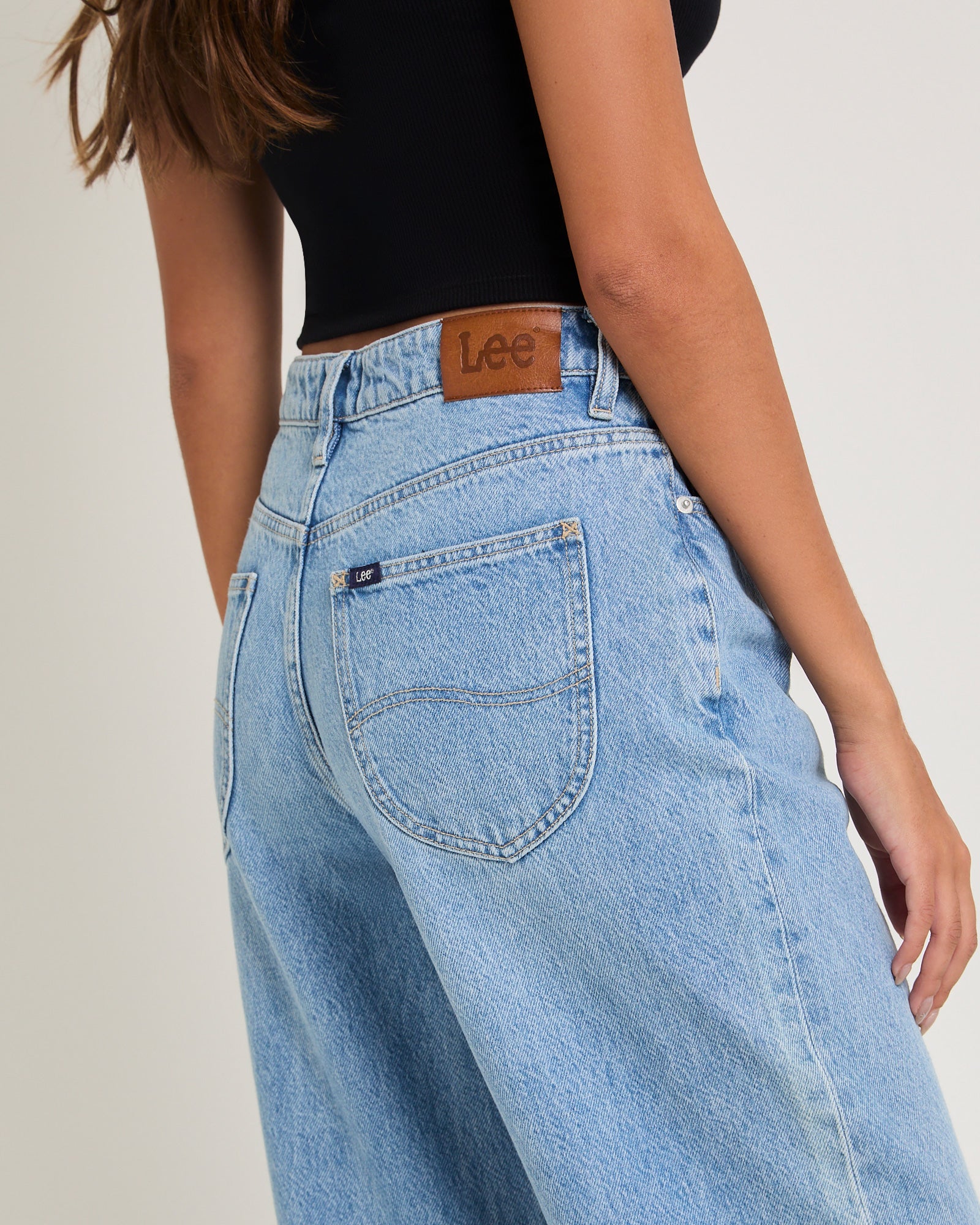 Low Slouched Denim Jeans Skyline Blue - Image 5