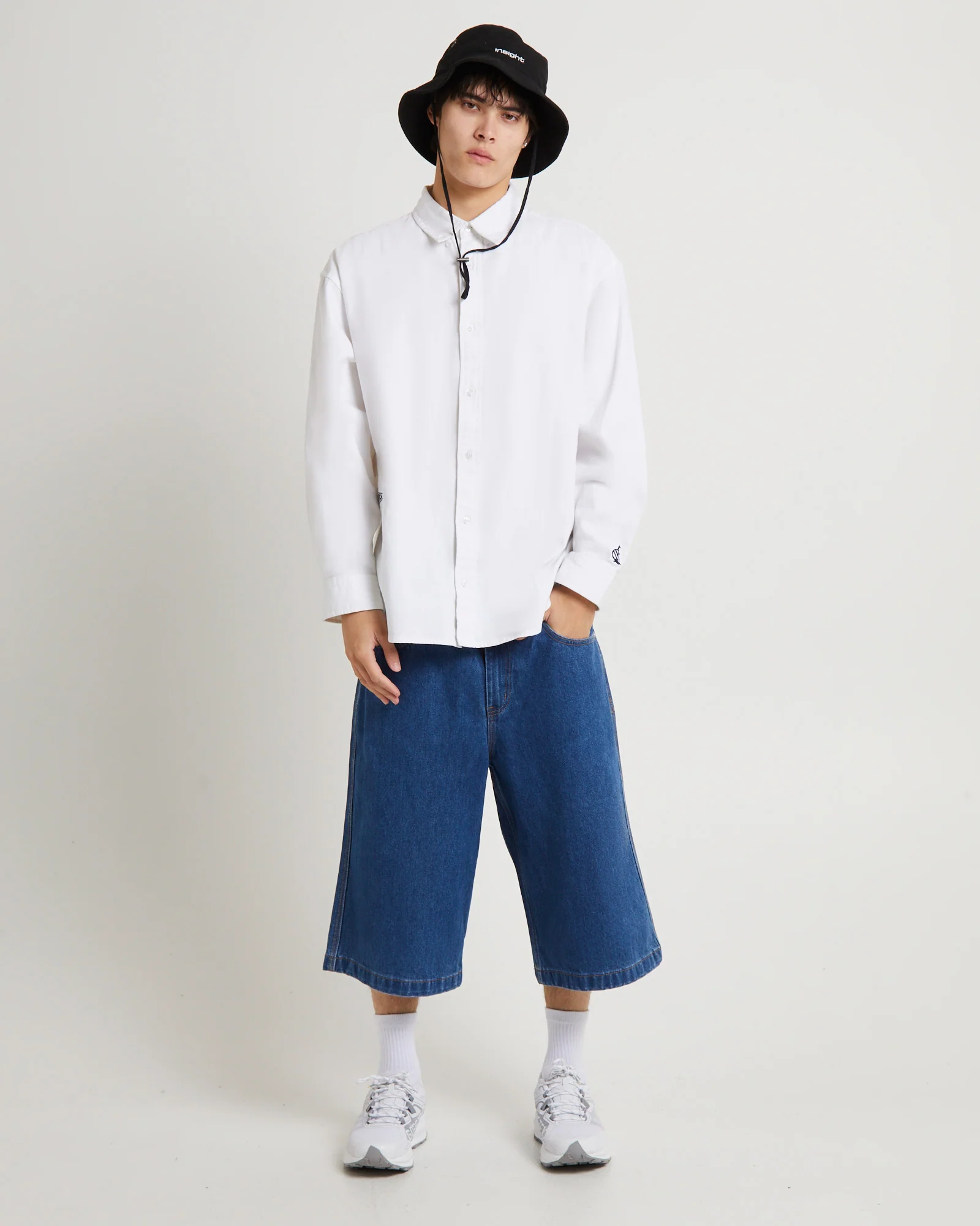 Loxana Heavyweight Long Sleeve Shirt White - Image 3