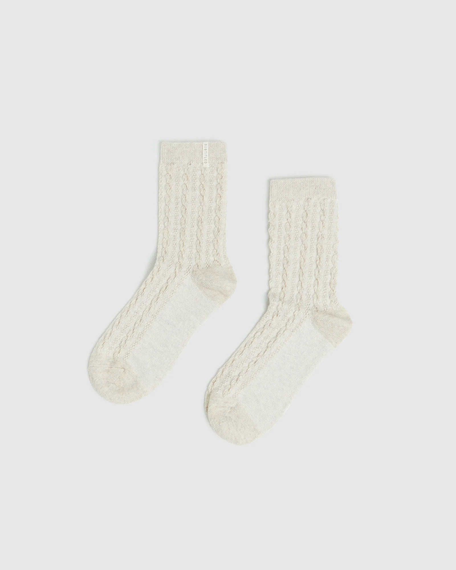 Luca Cable Knit Socks 3 Pack Melange Multi - Image 4