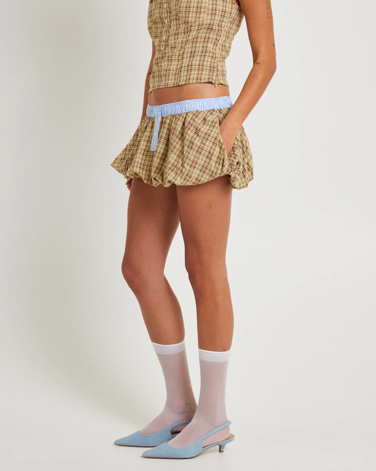 Lulu Puffball Boxer Micro Skirt - Image 3