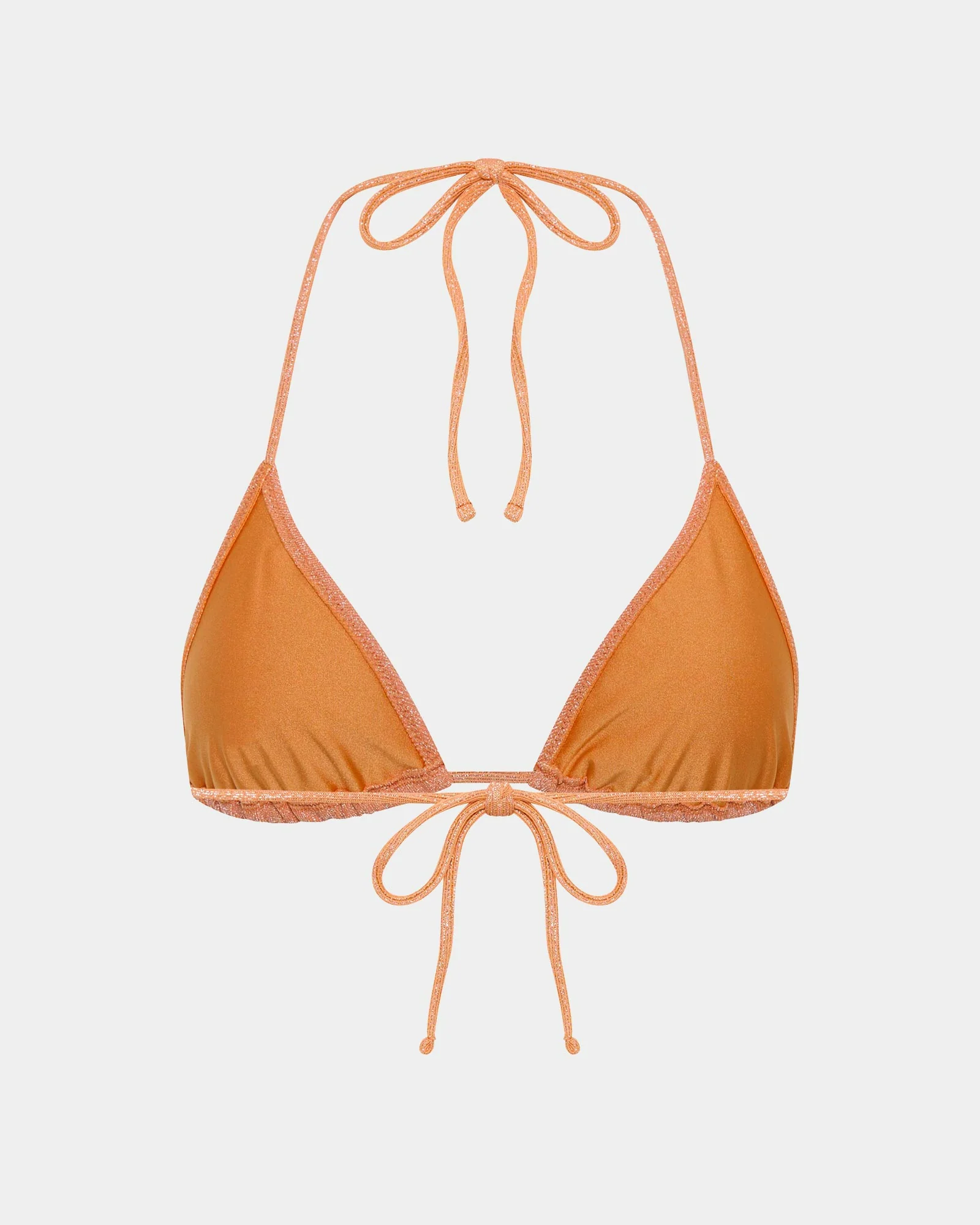 Lurex Halter Triangle Bikini Top - Image 4