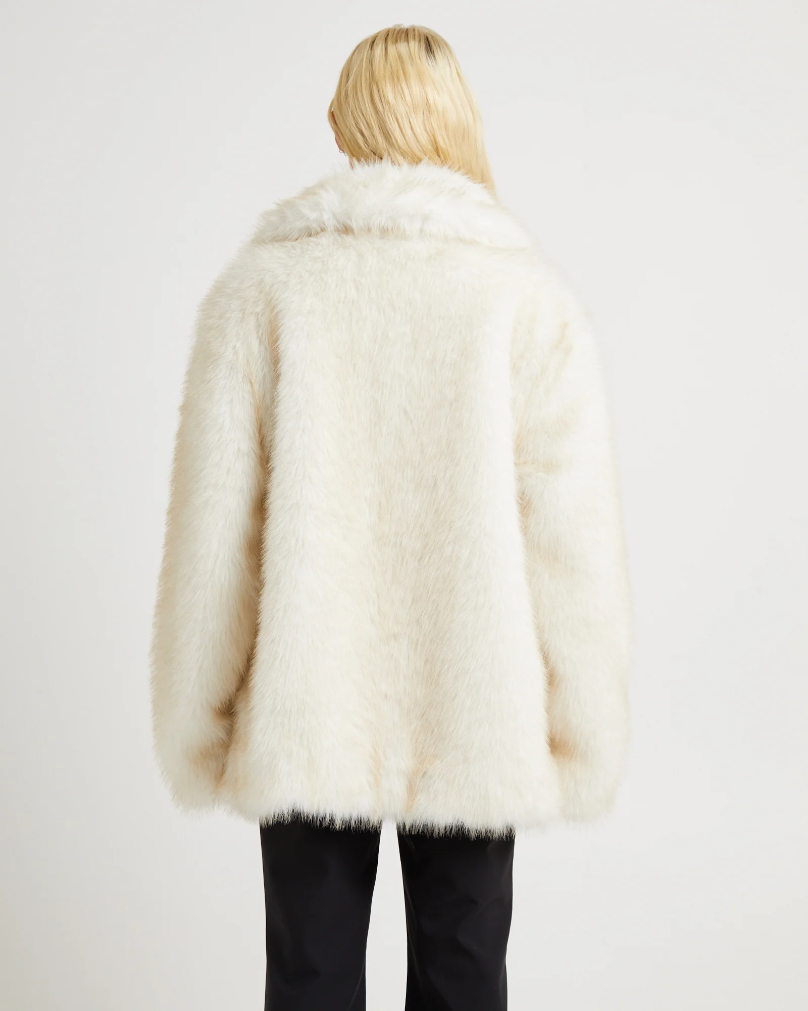 Lydia Longline Fur Coat - Image 2