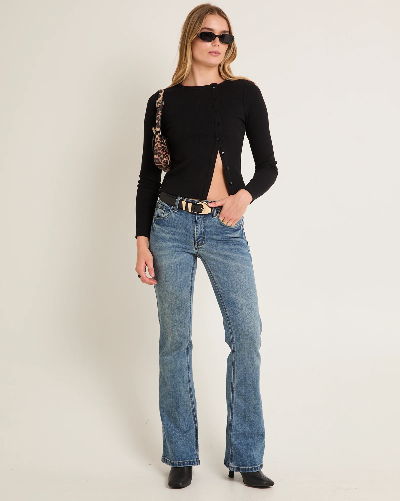 Maddy Button Asymmetric Top - Image 3