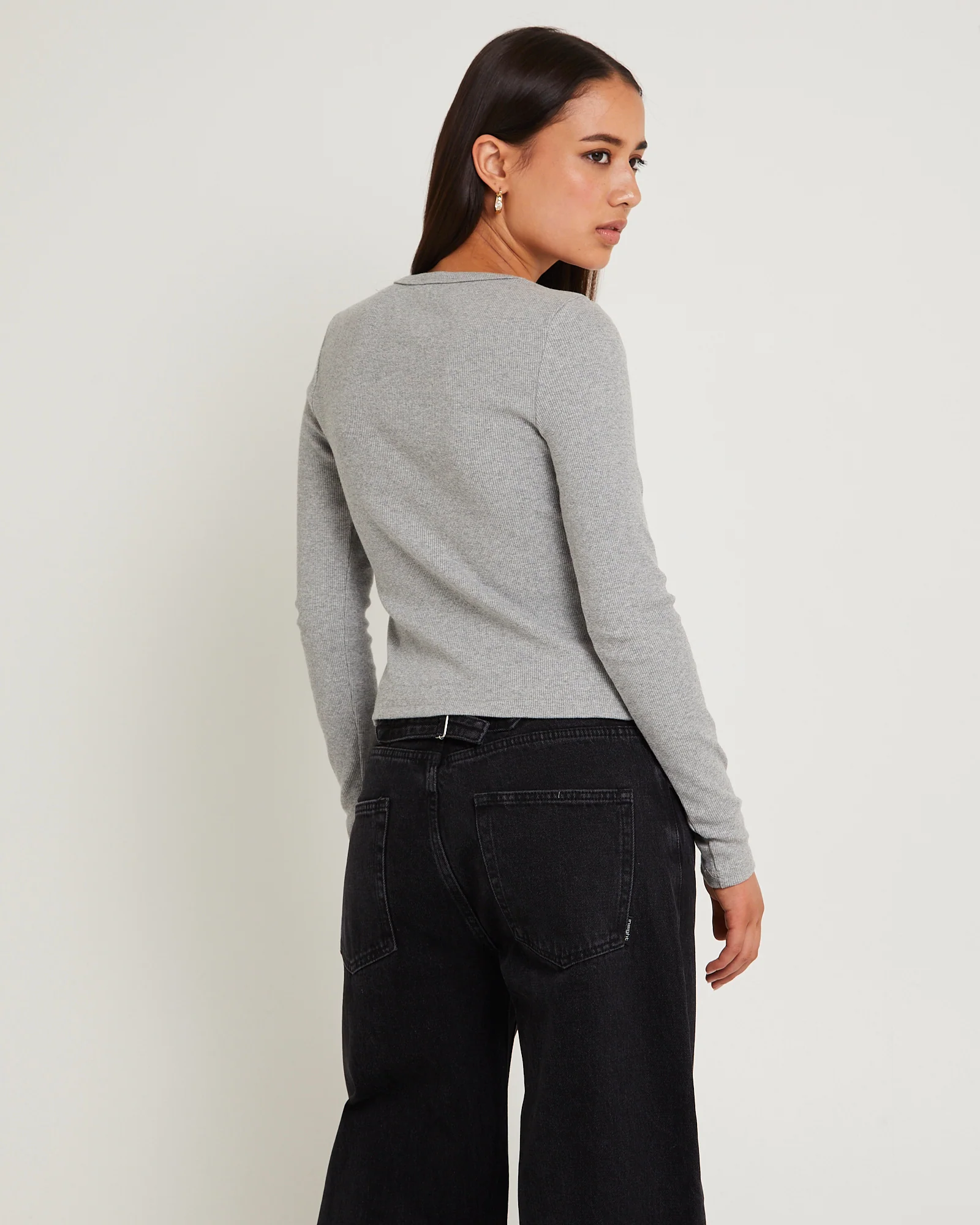 Maddy Button Asymmetric Top - Image 2