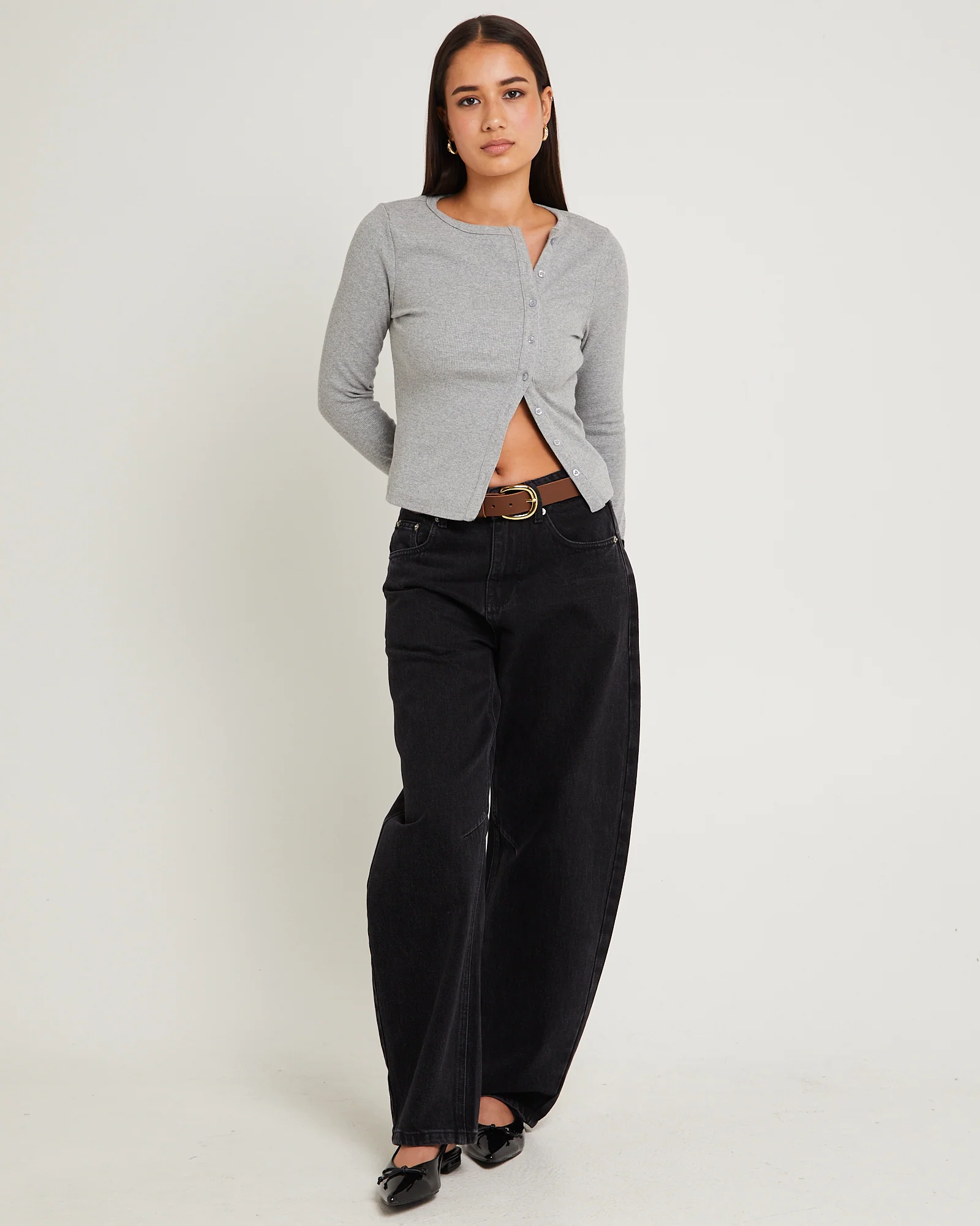 Maddy Button Asymmetric Top - Image 3